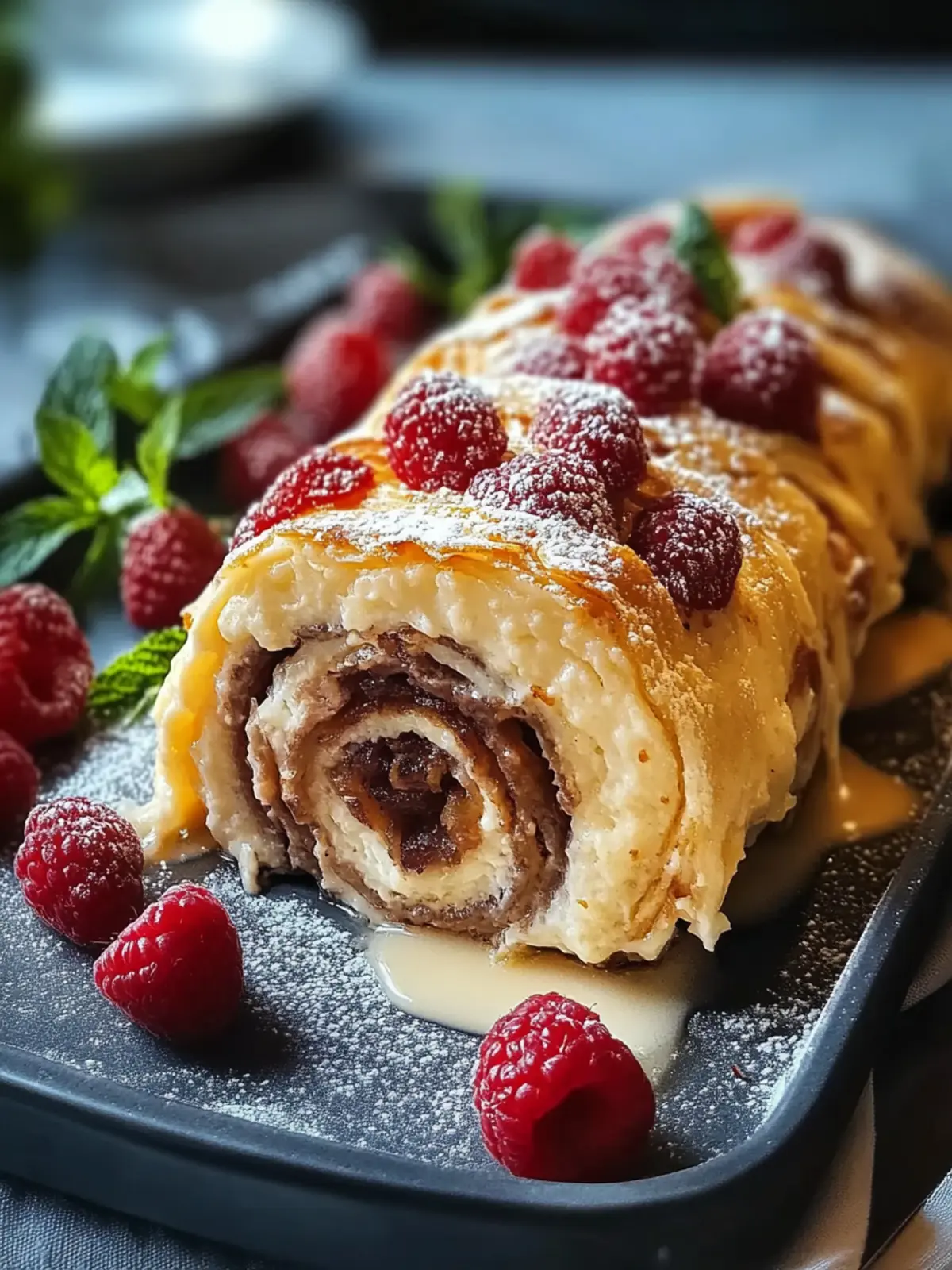 Roulade-Topf aus dem Ofen
