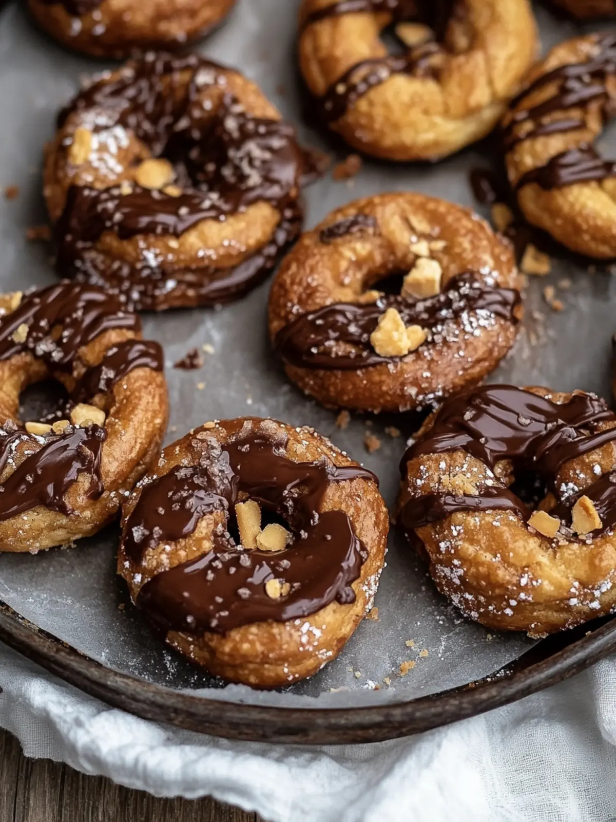 Schokoladen-Karamell-Erdnussbutter-Brezel-Kekse