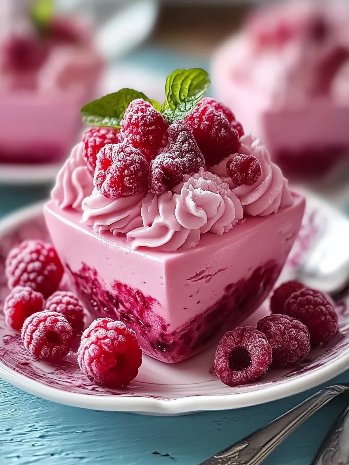 Unglaubliches Himbeer Mousse