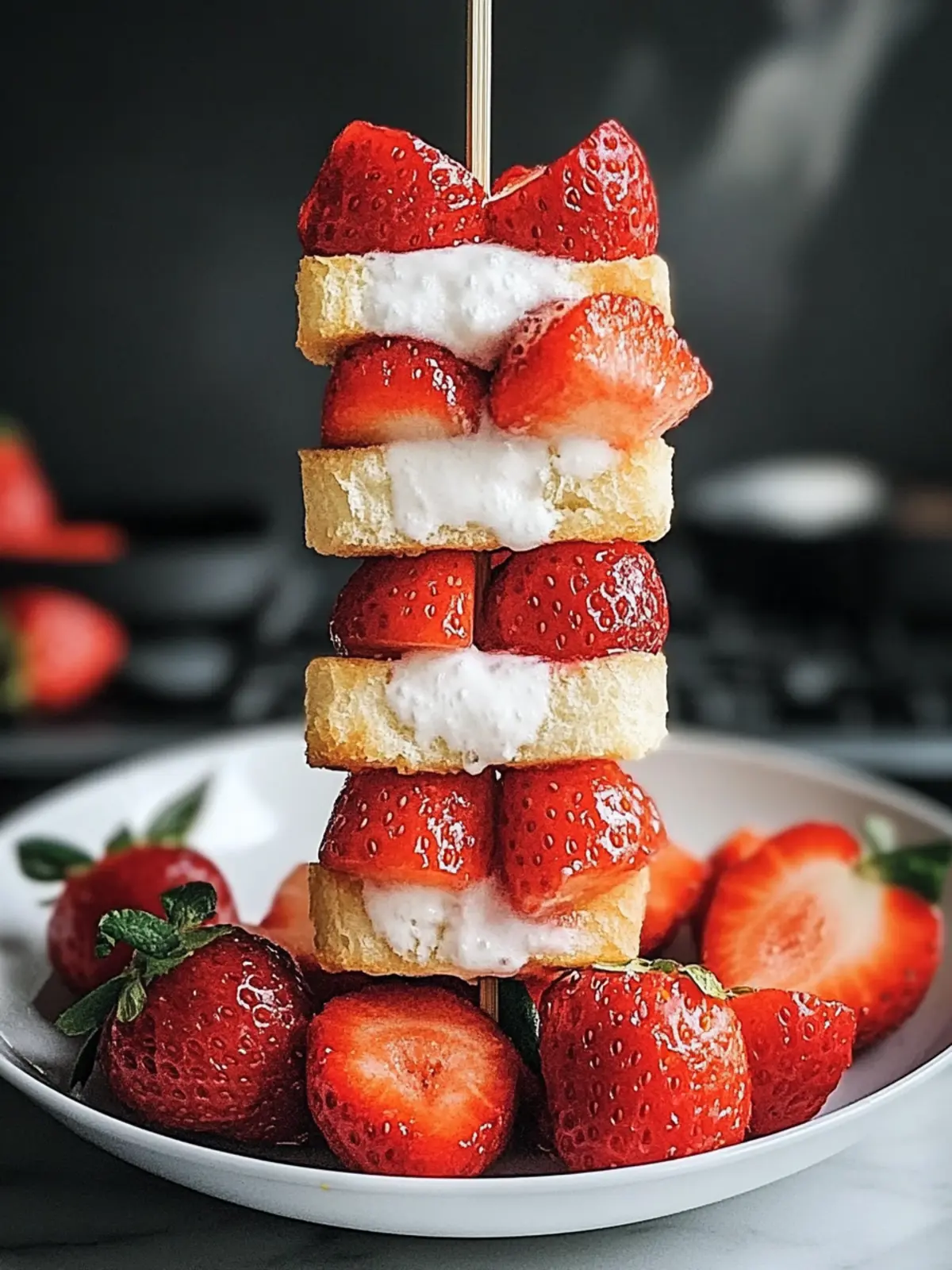 Erdbeer-Shortcake-Kabobs