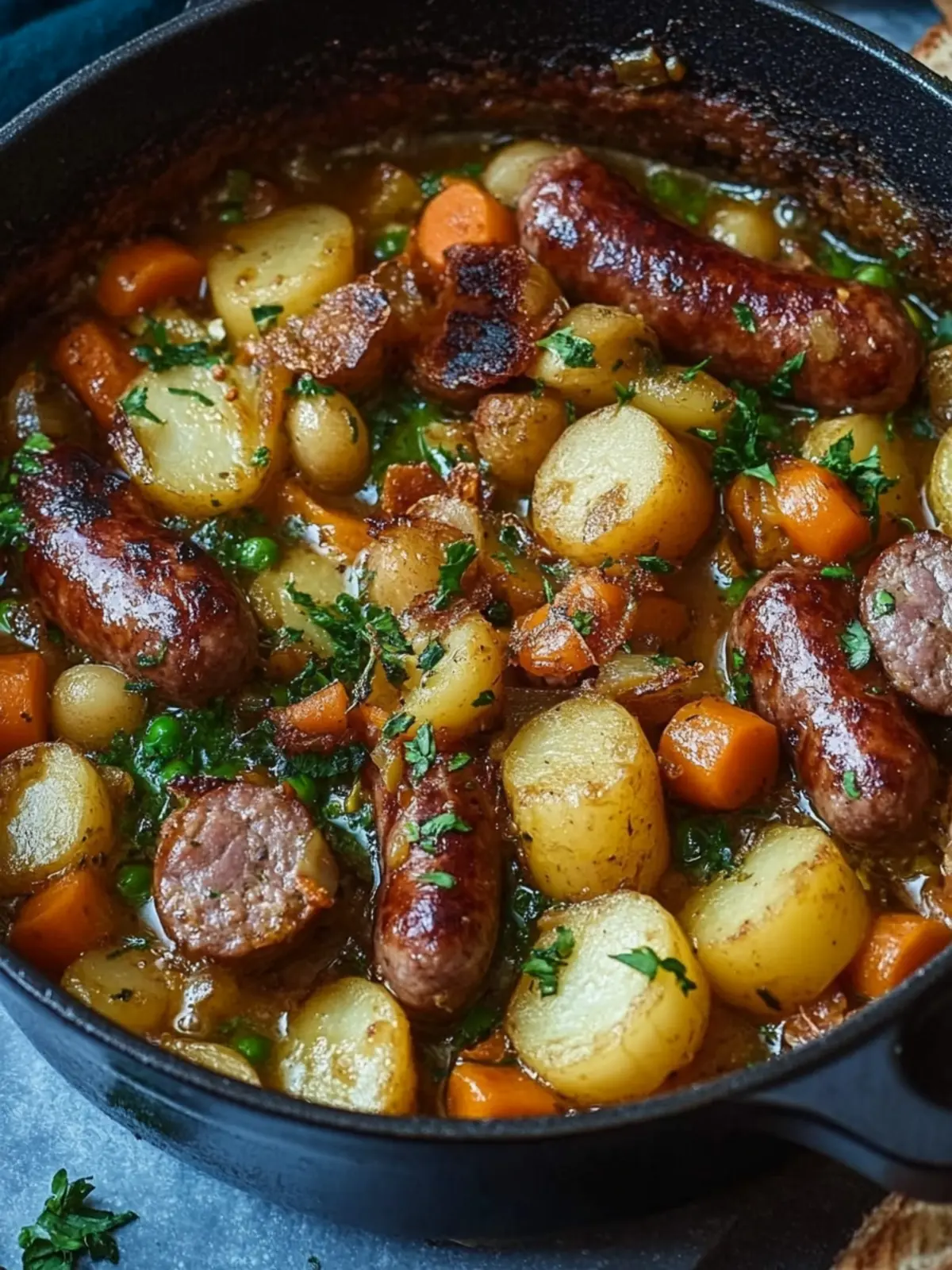 Dublin Coddle Rezept | Traditioneller irischer Würstchen- und Kartoffeleintopf