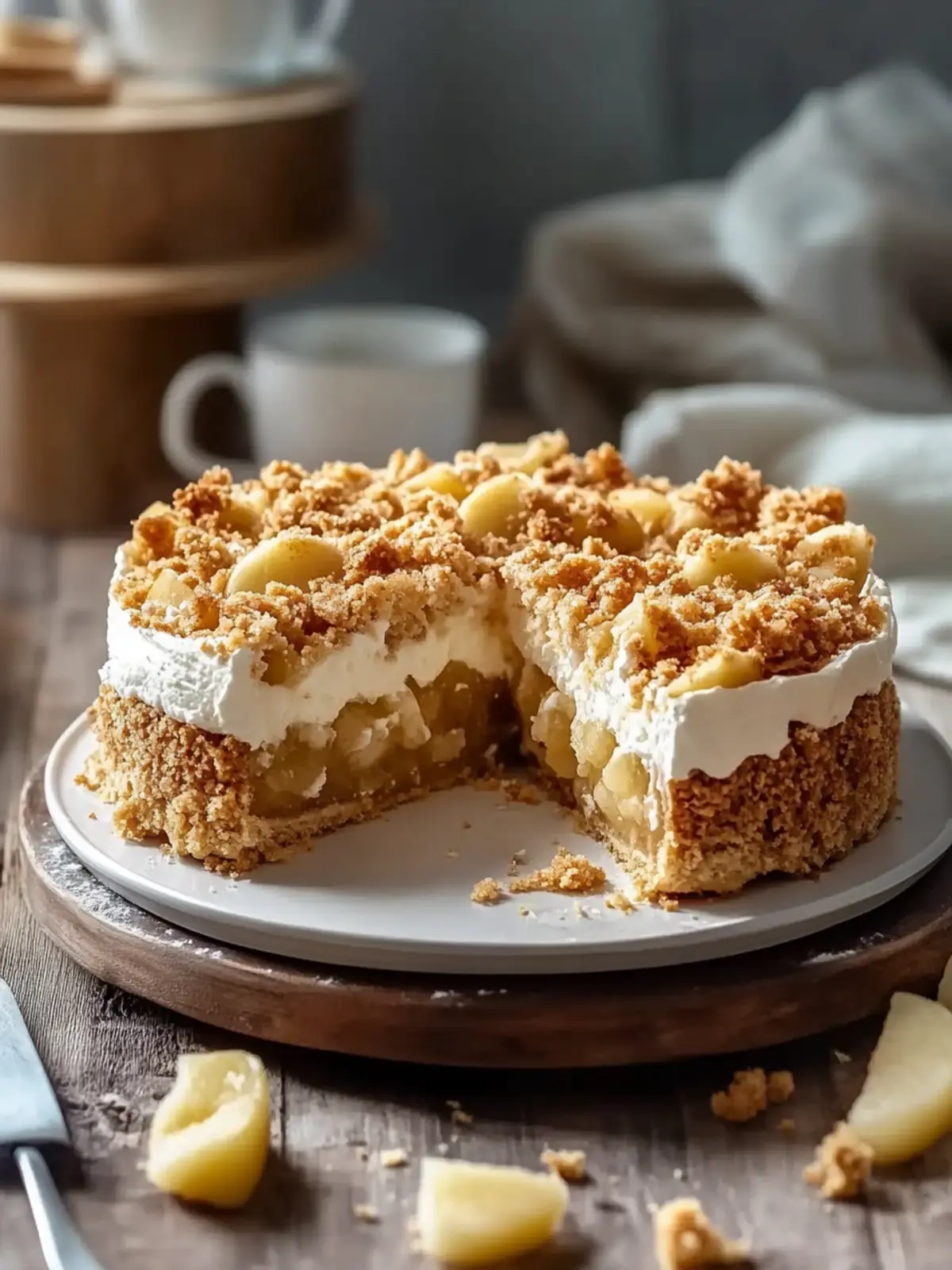 Apfel-Crumble-Käsekuchen