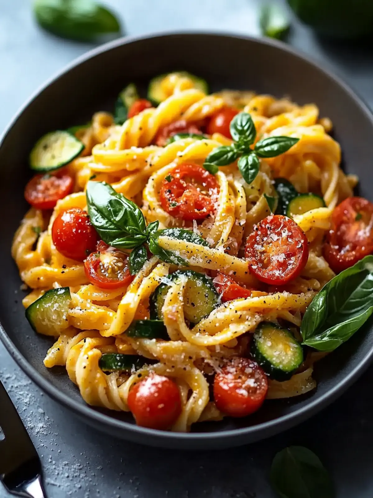 Tomaten Zucchini Pasta