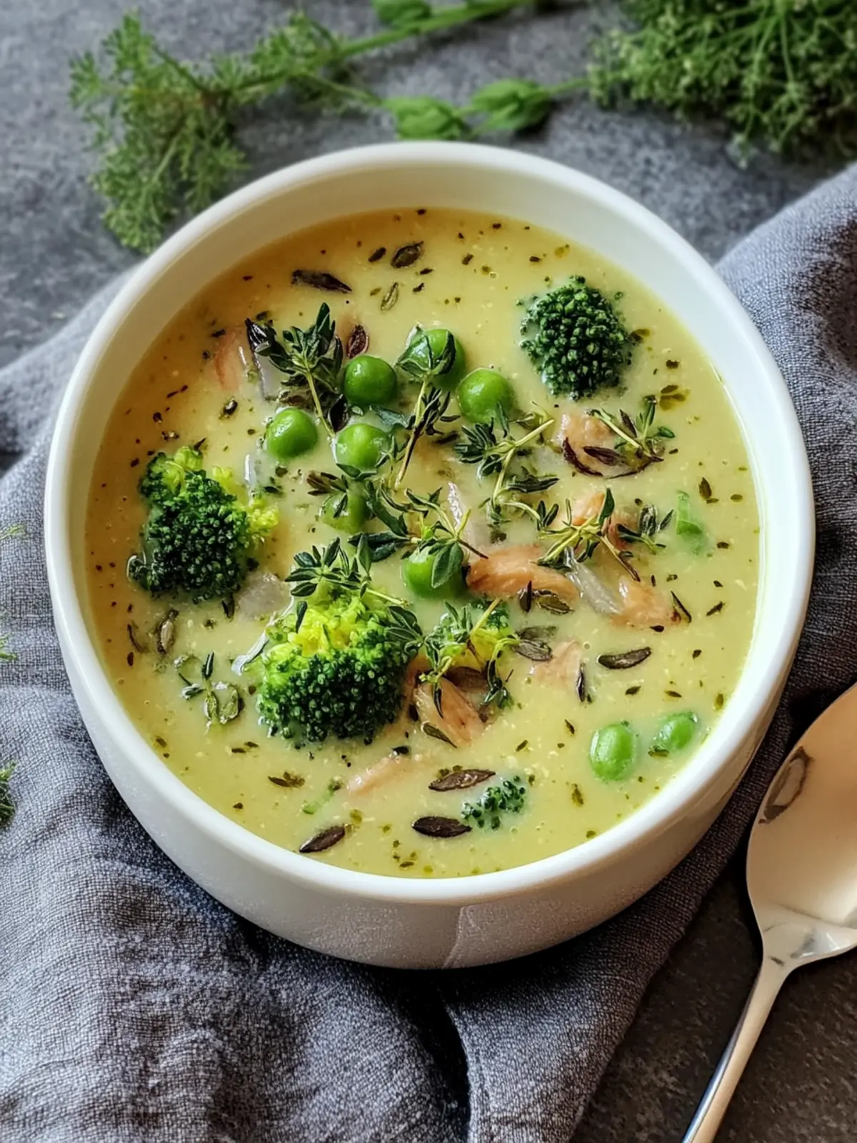 Hühnchen Brokkoli Wildreis Suppe