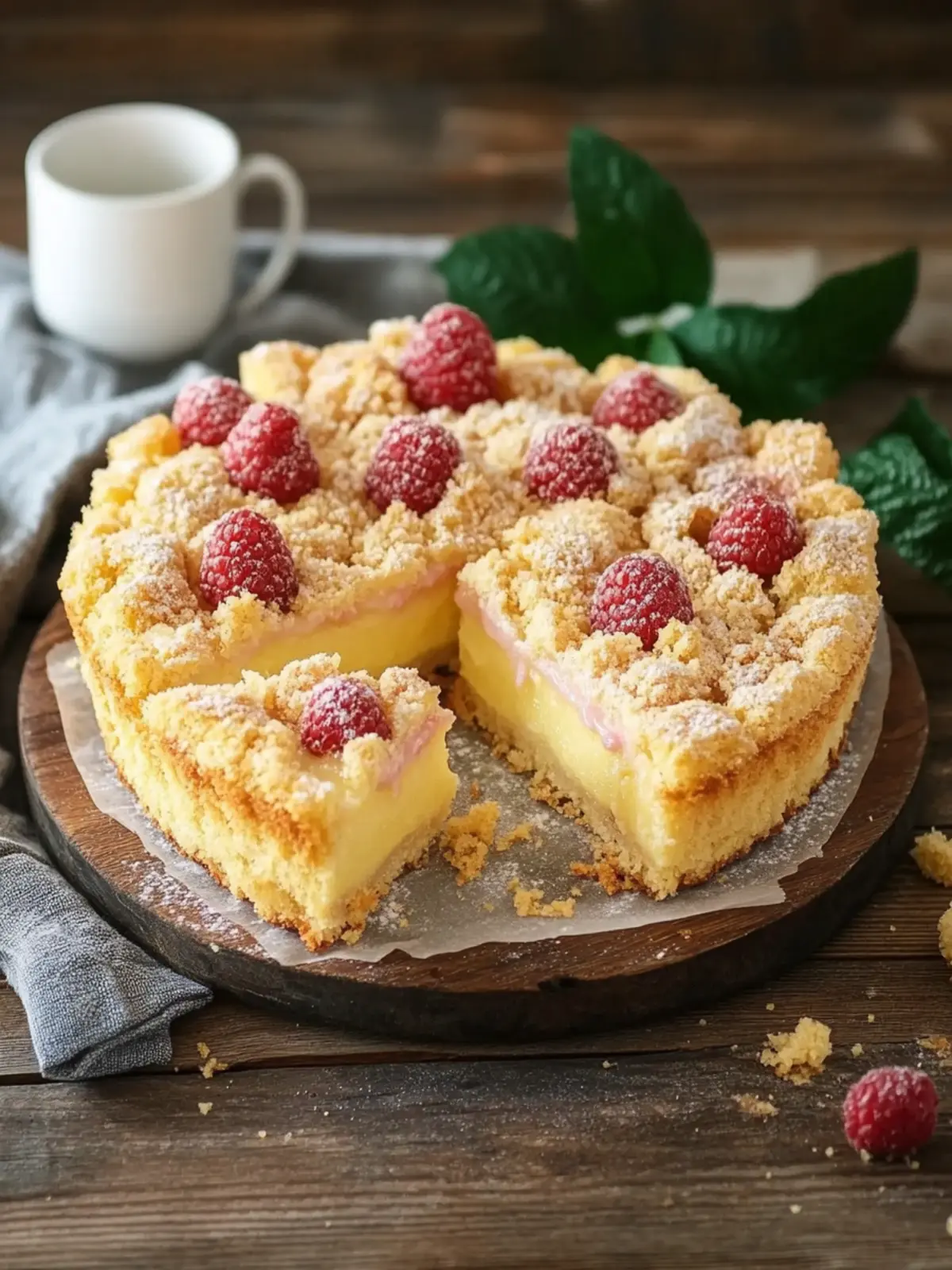 Puddingkuchen mit Streusel