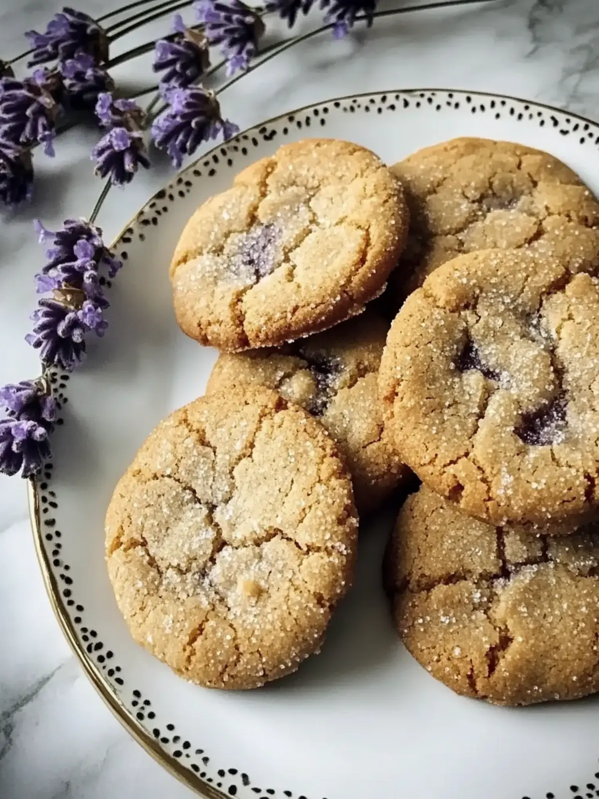 Lavendel Honig Knusper Kekse