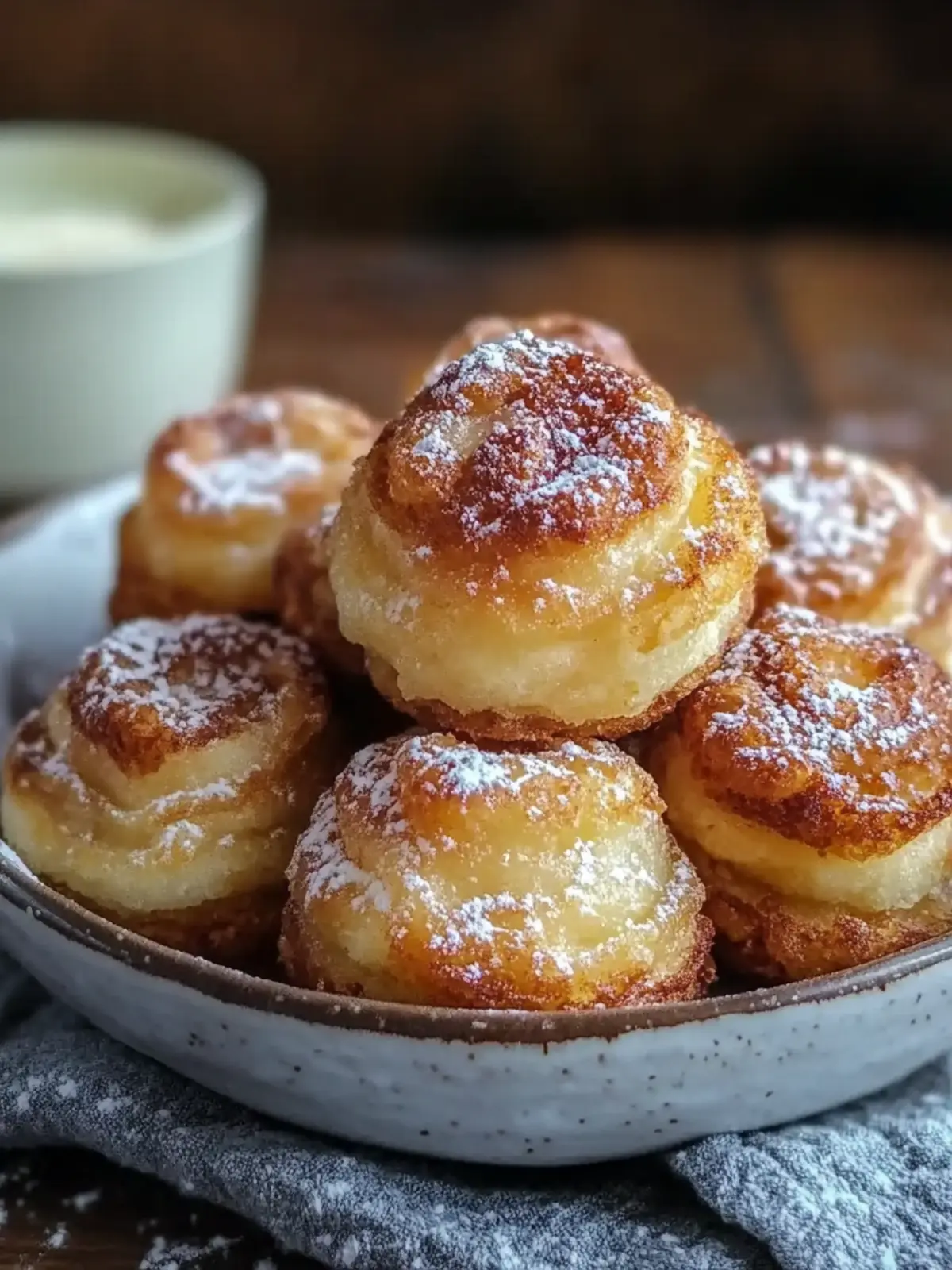 Knusprige Heißluftfritteuse Zimtschneckenbissen