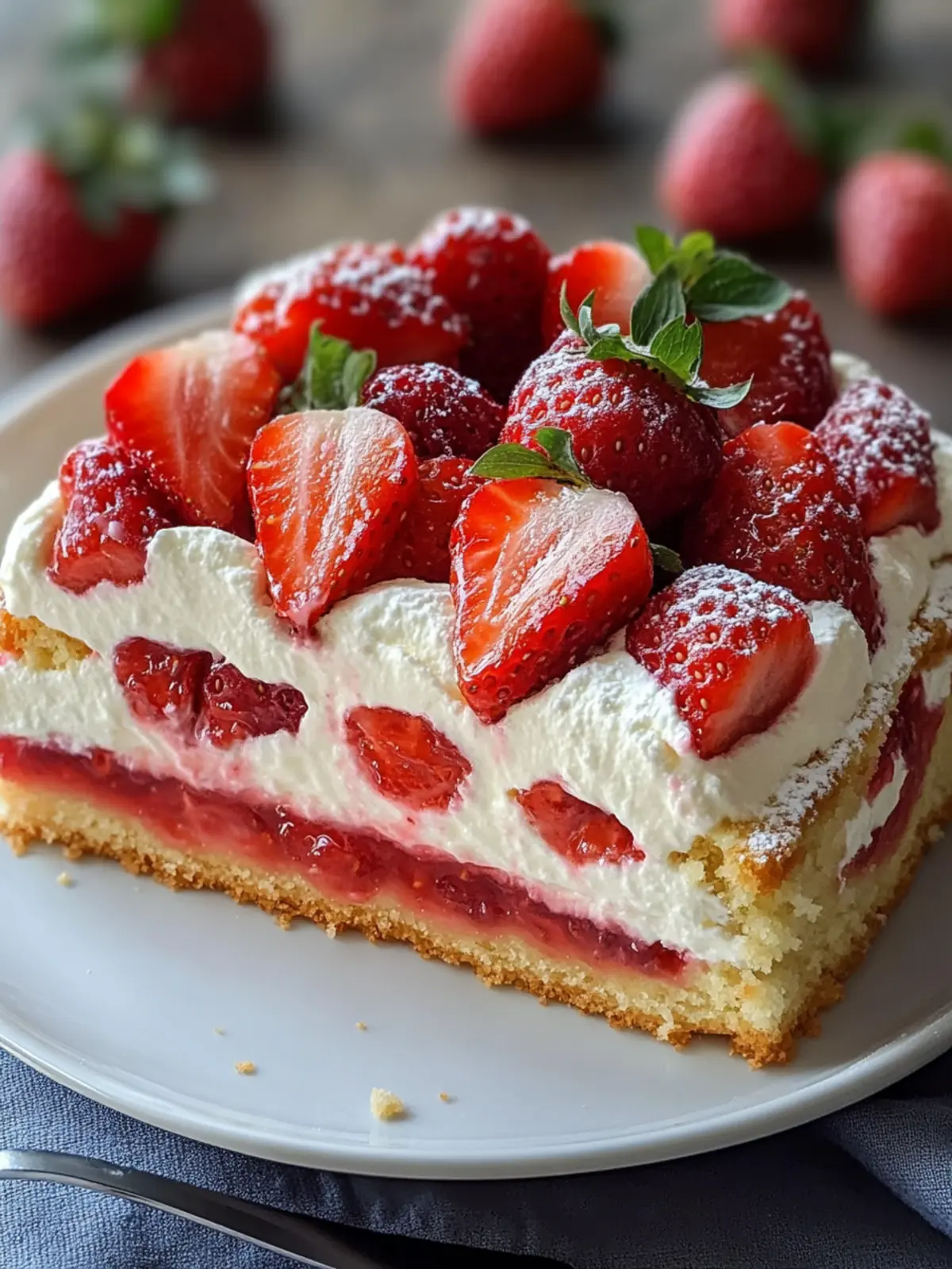 Erdbeerkuchen