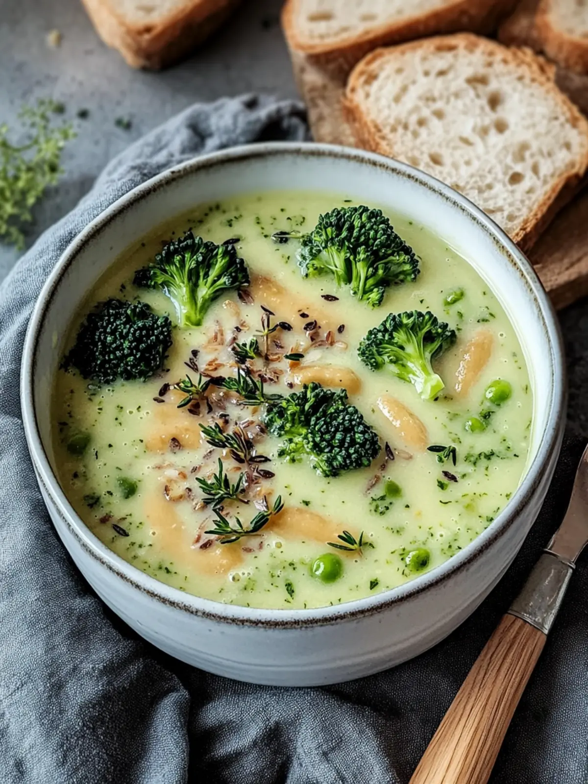 Hühnchen Brokkoli Wildreis Suppe