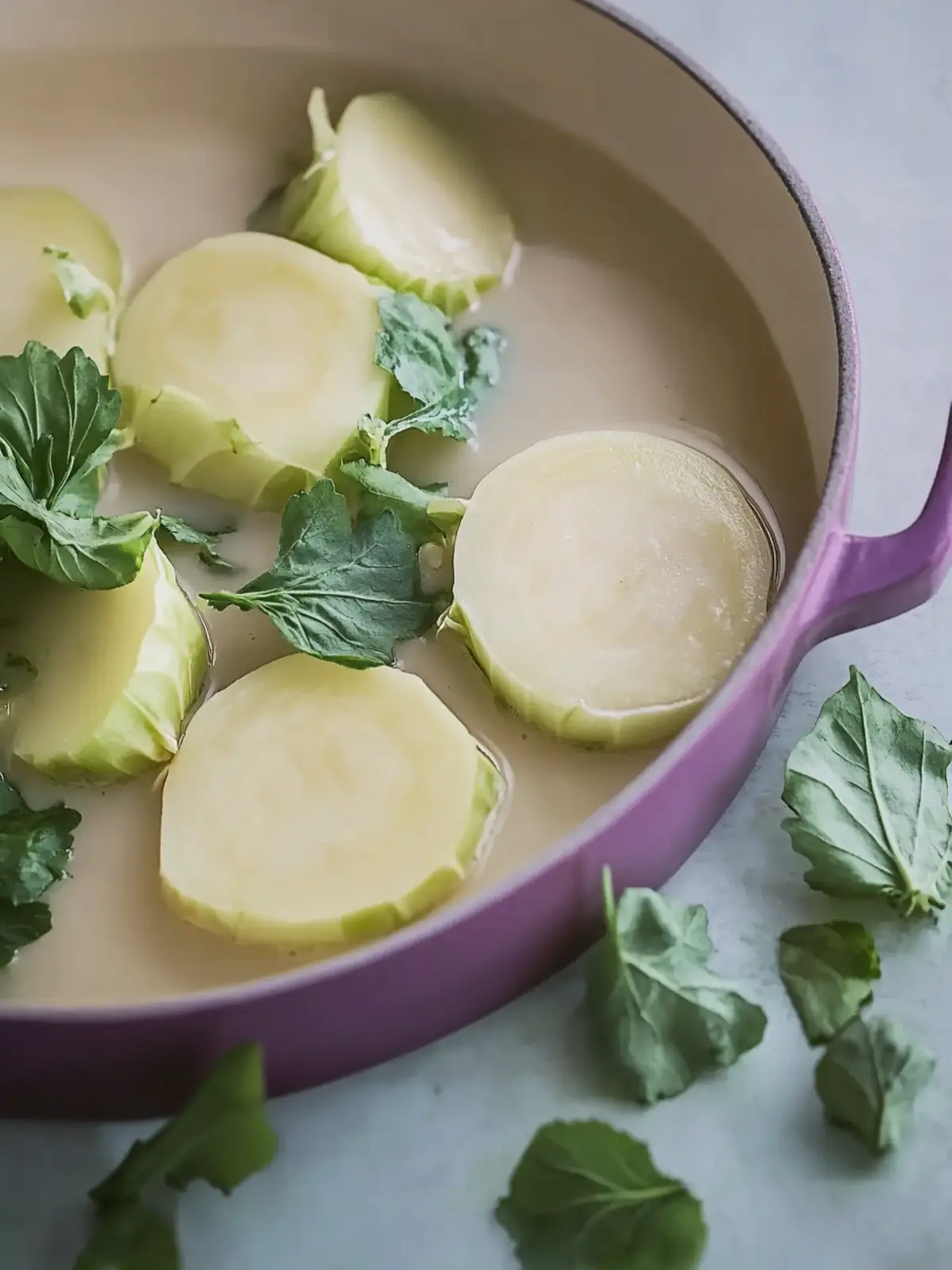 Großmutters Kohlrabi-Gemüse