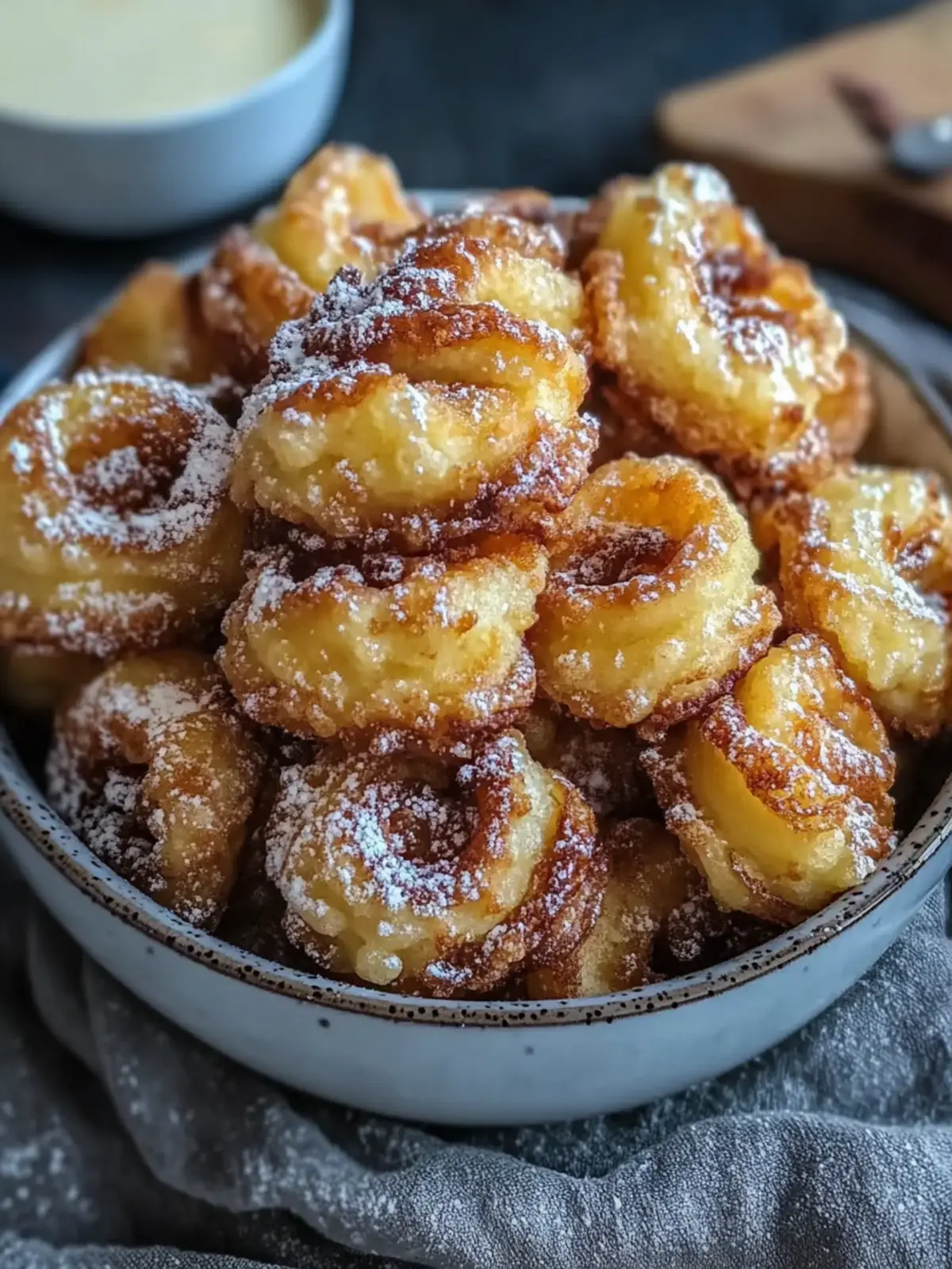 Knusprige Heißluftfritteuse Zimtschneckenbissen
