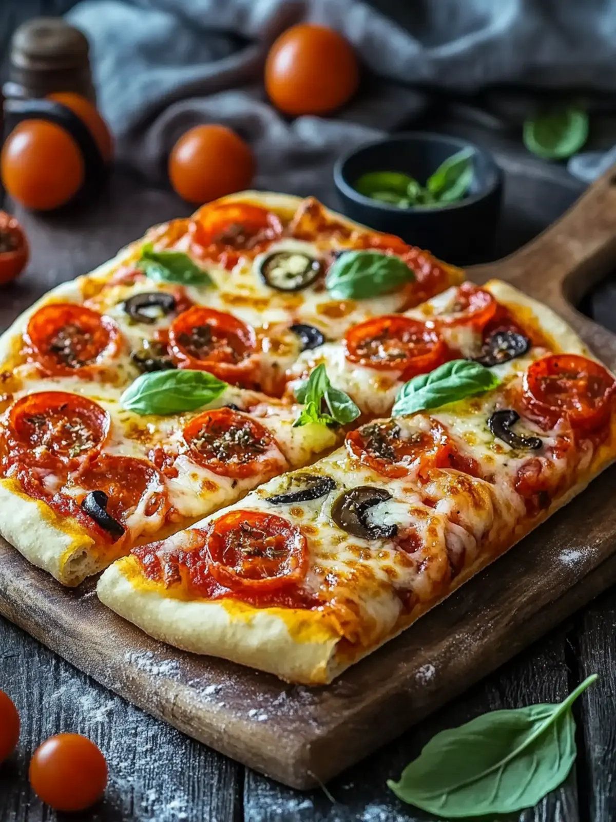 Vegetarische Pizza Rollen