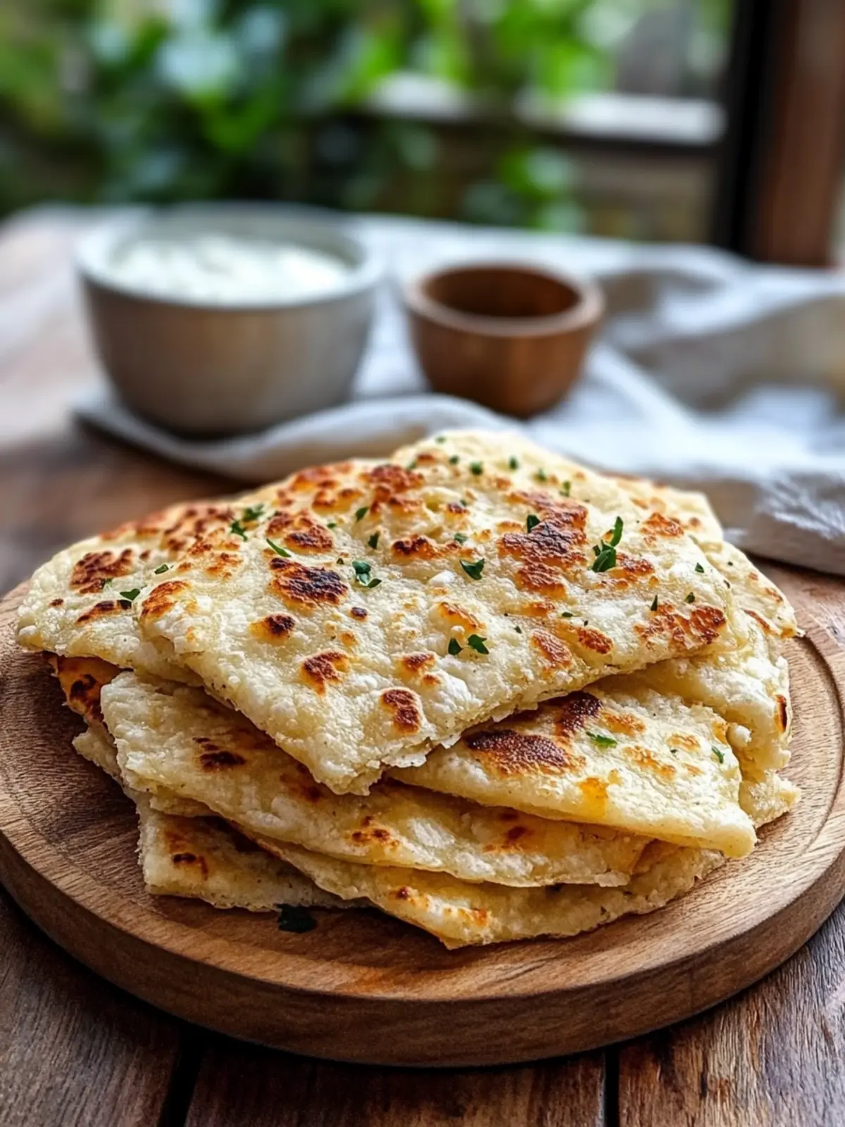 Luftfritteusen-Knoblauchbrot aus Tortillas