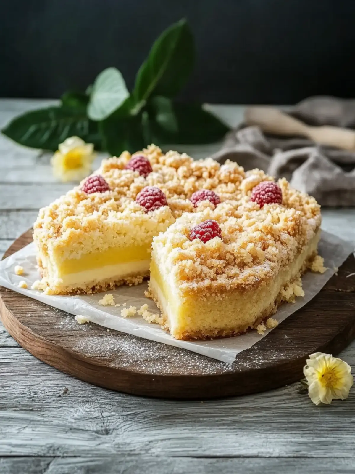 Puddingkuchen mit Streusel