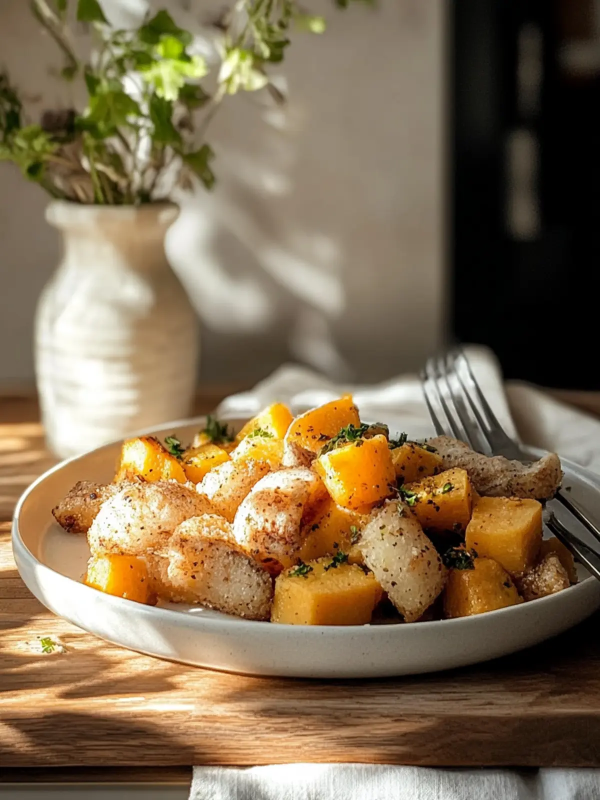 Hackfleisch und Süßkartoffeln