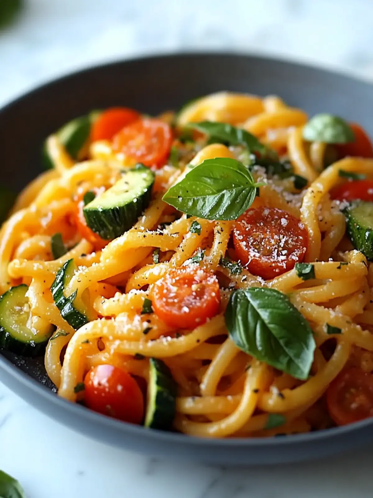 Tomaten Zucchini Pasta