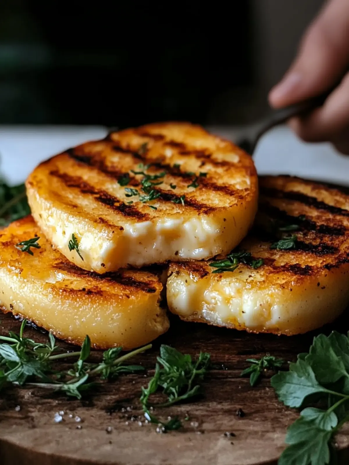 Crispy Air Fryer Gegrillter Käse