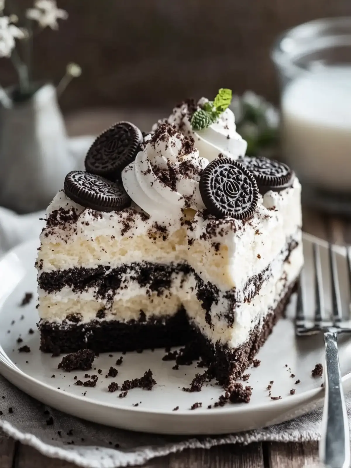 Oreo Keks Poke Kuchen