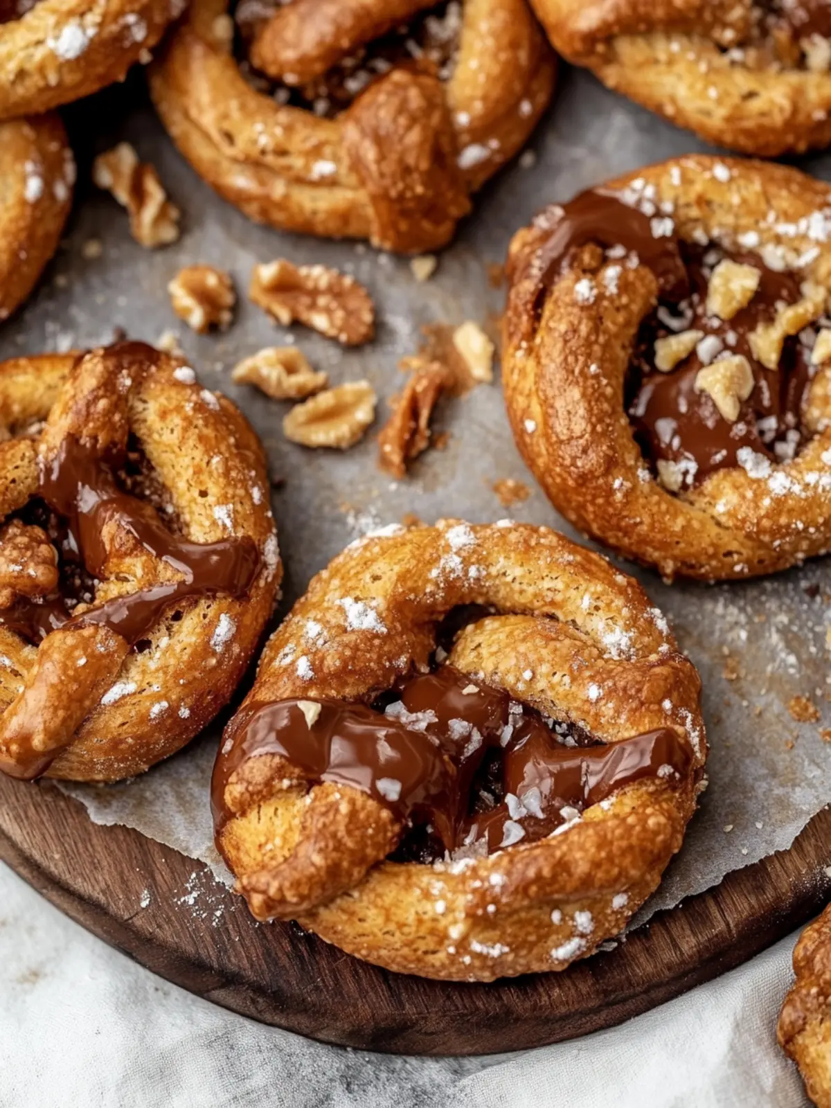 Schokoladen-Karamell-Erdnussbutter-Brezel-Kekse