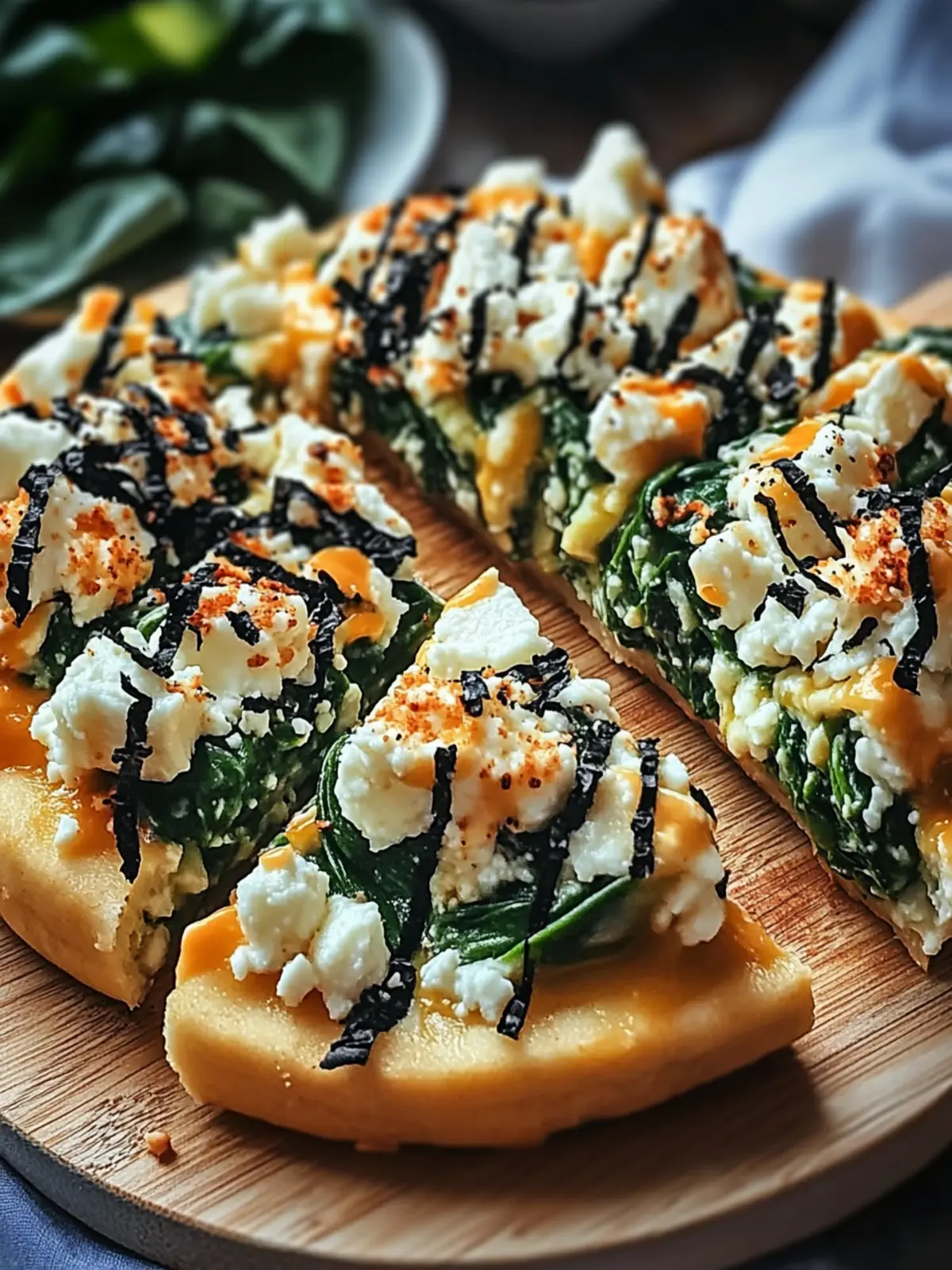 Spinat Feta Blätterteig Zöpfe