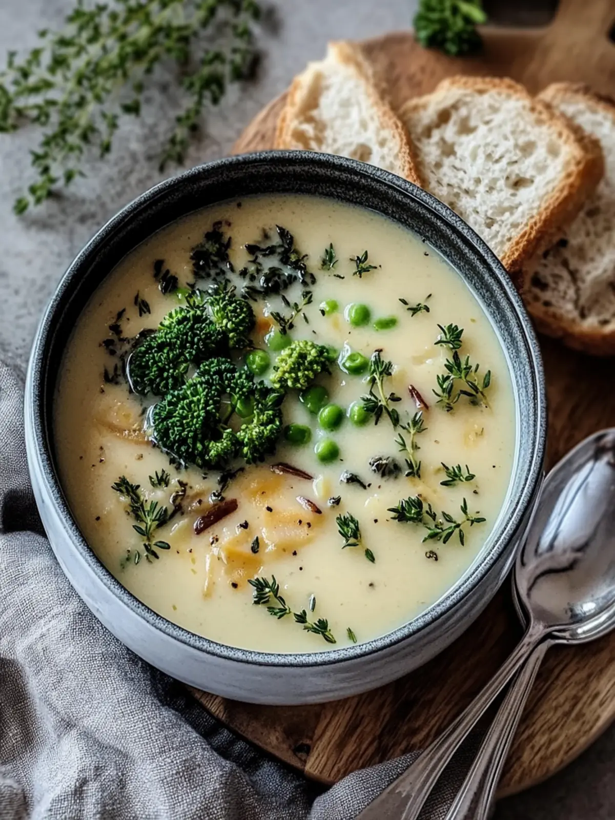 Hühnchen Brokkoli Wildreis Suppe
