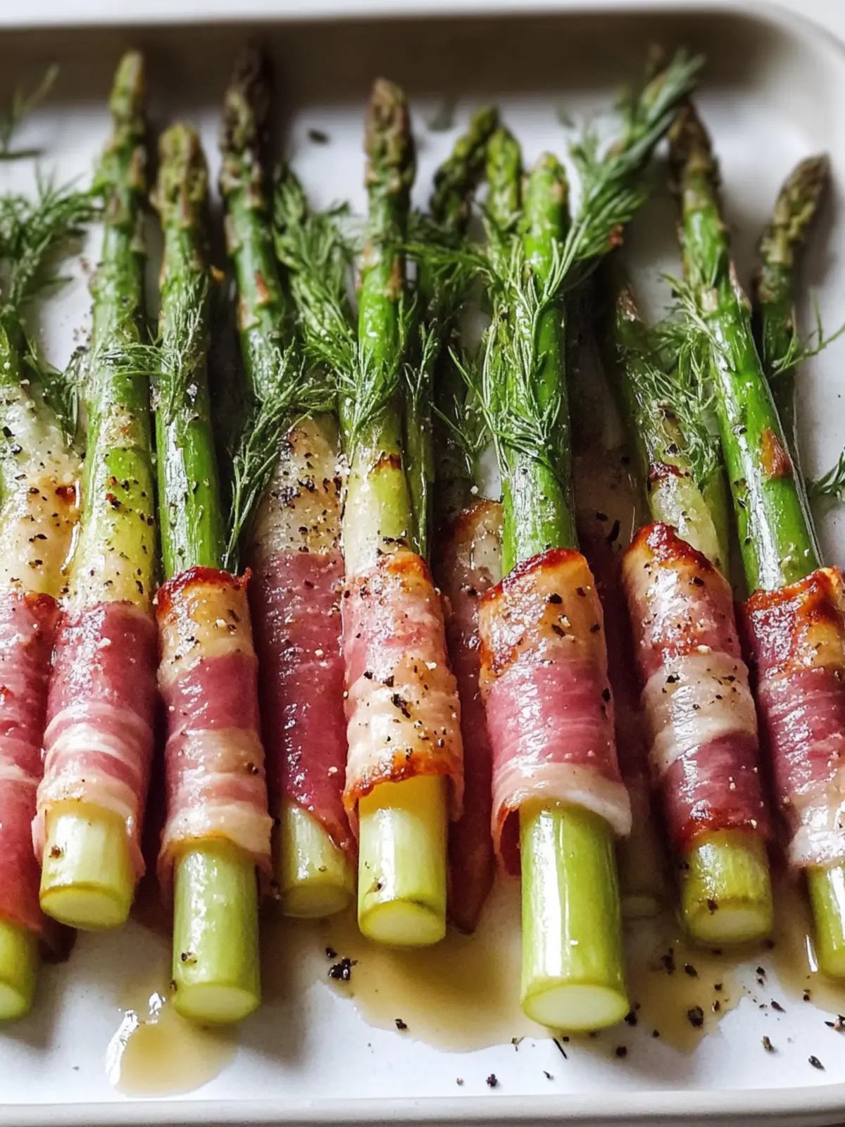Whole30 Speck umwickelter Spargel