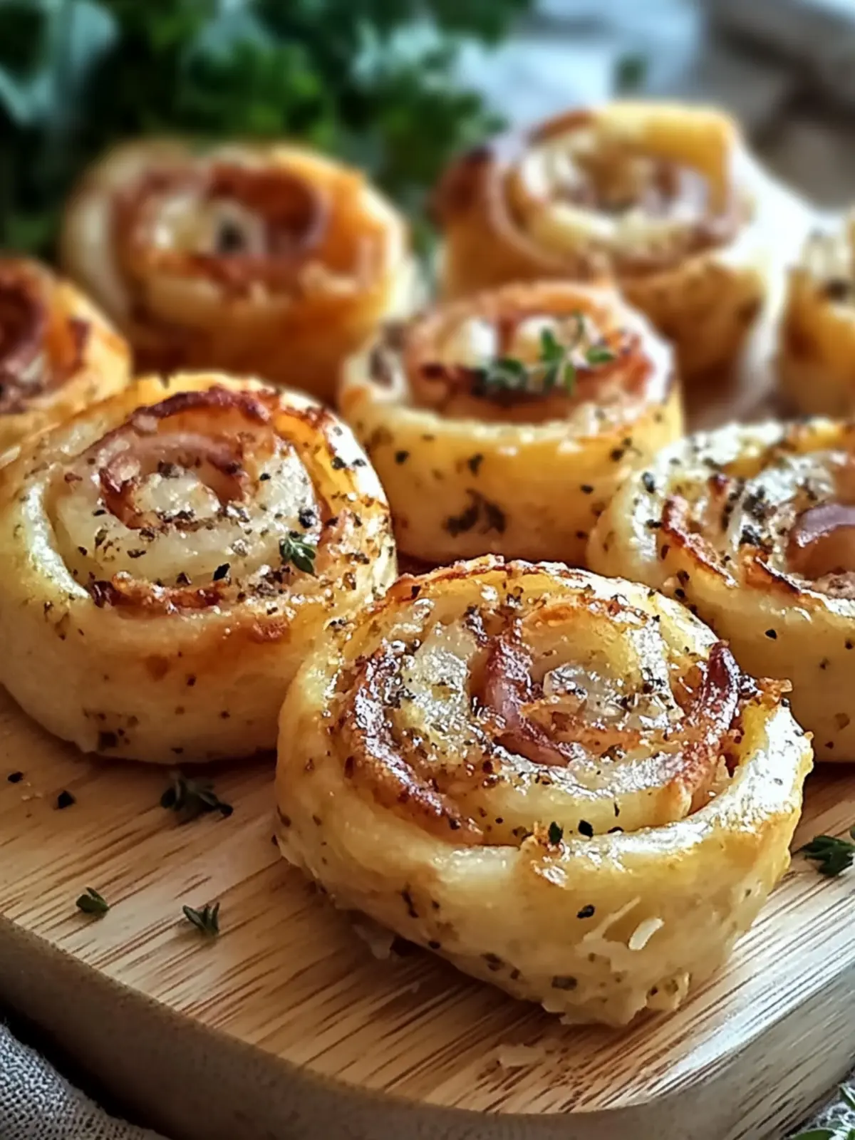 Herzhafte Schinken-Käse-Pinwheels