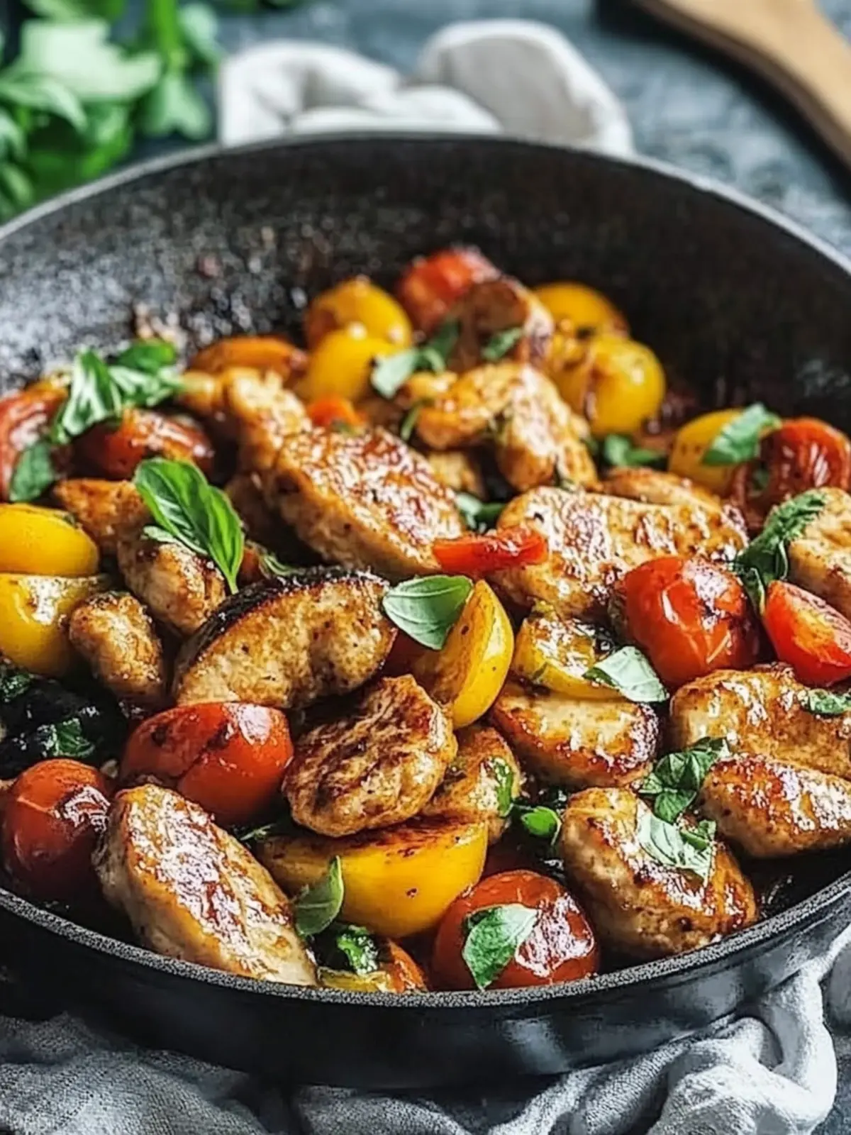 Delicious Low Carb Chicken Pan with Vegetables