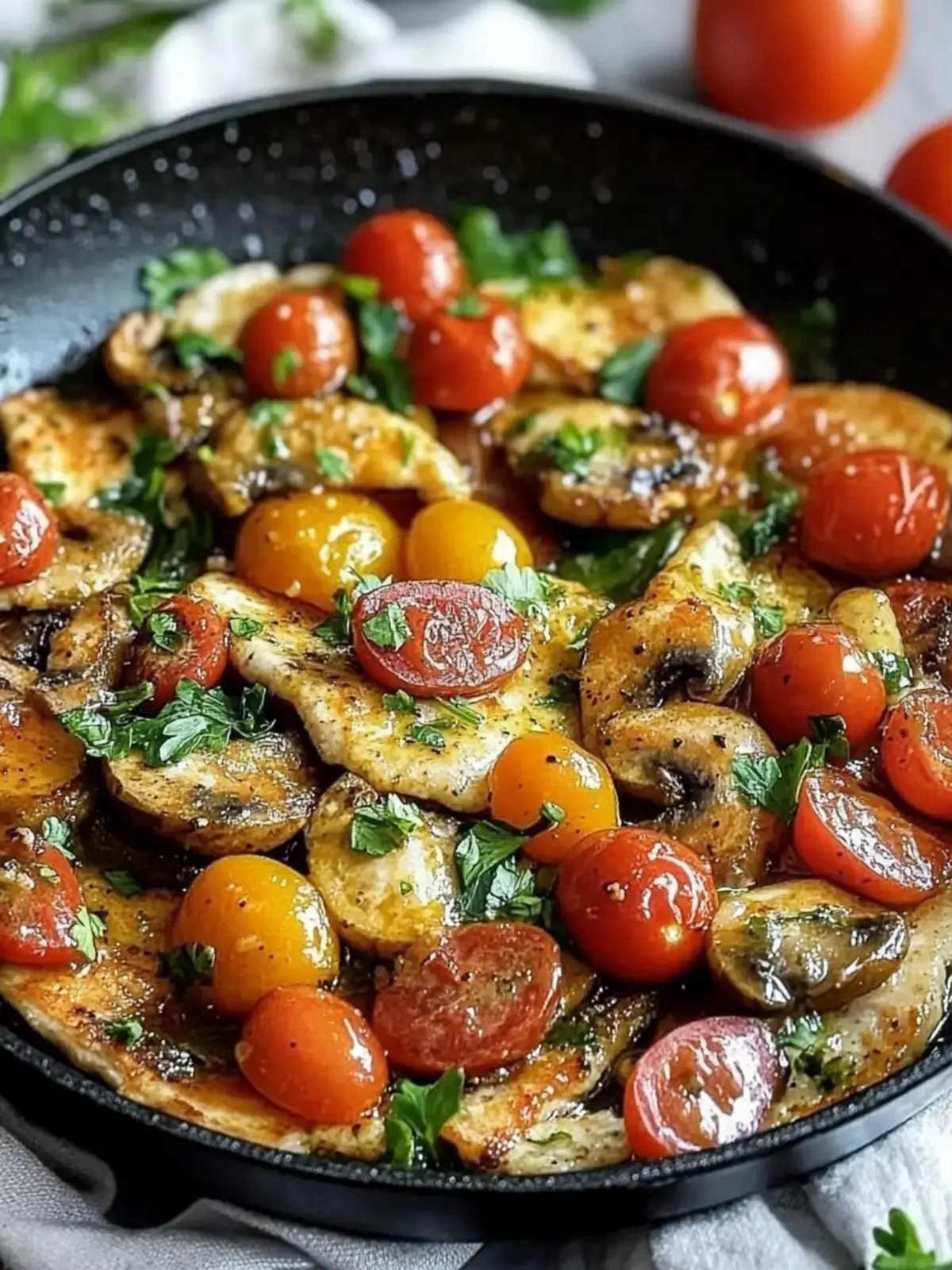 Leckere Low Carb Hähnchenpfanne mit Gemüse