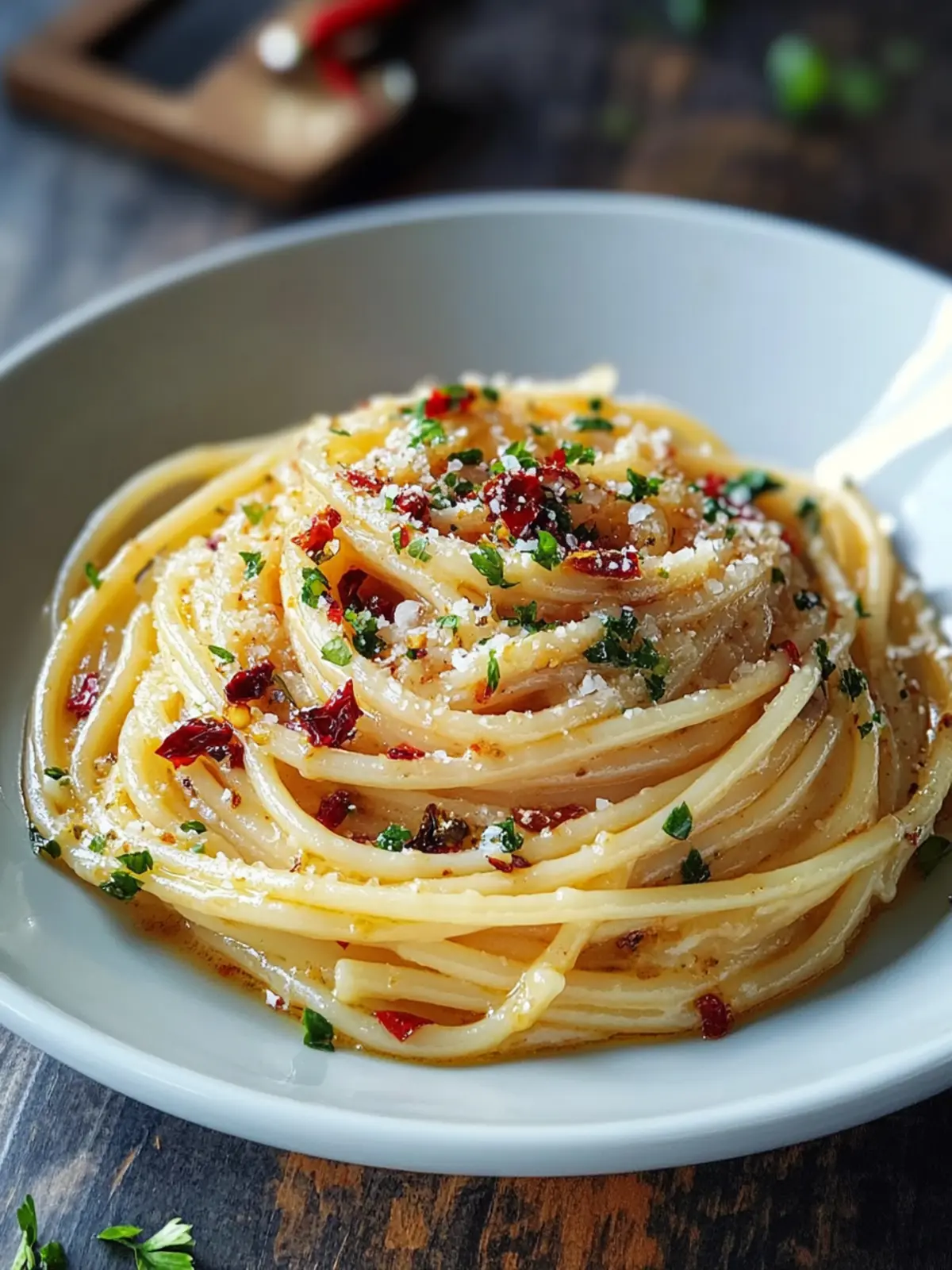 Karamellisierte Zwiebel-Pasta mit Chiliöl