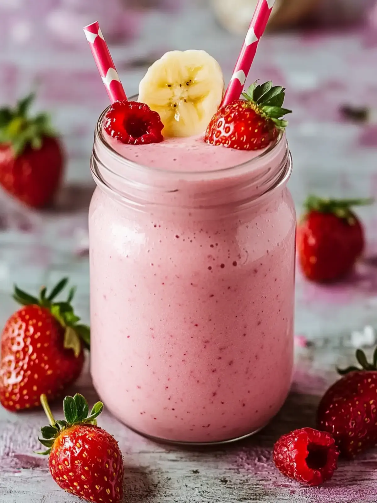 Banane & Erdbeer Smoothie