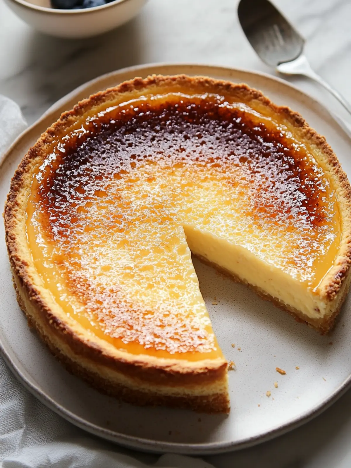 Crème Brûlée Käsekuchen
