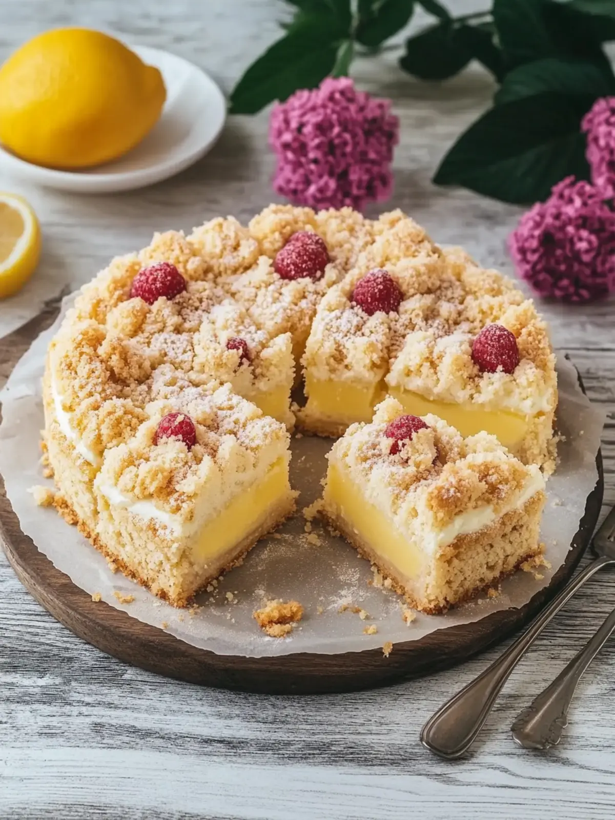 Puddingkuchen mit Streusel