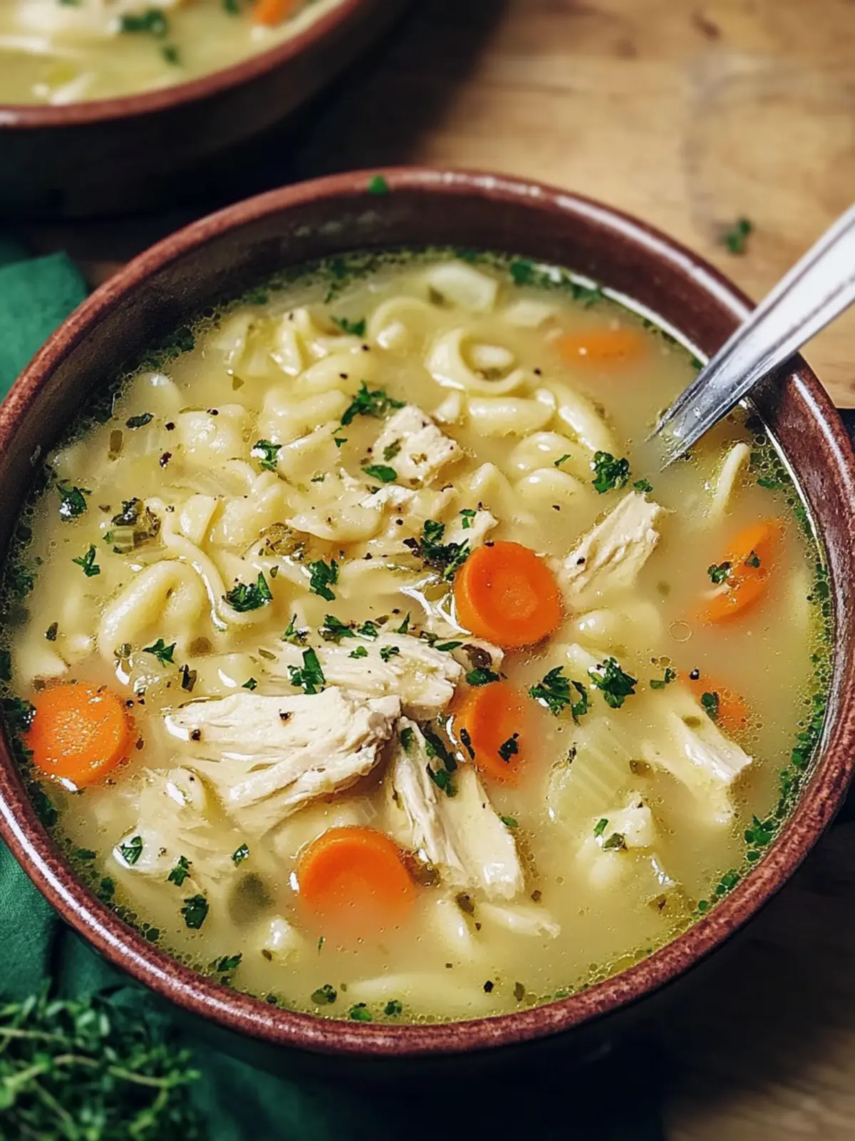 Hühnersuppe mit Nudeln