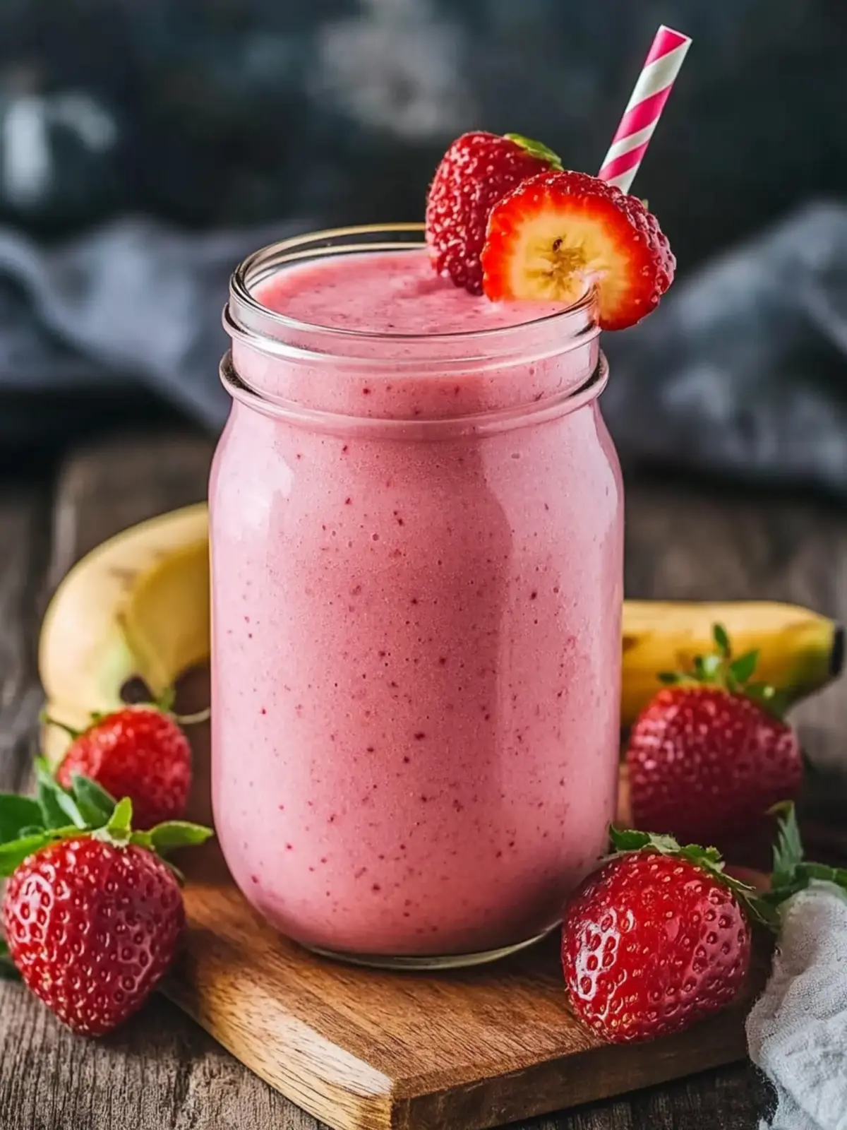 Banane & Erdbeer Smoothie