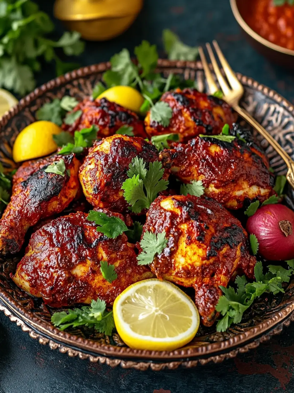 Unwiderstehliches marokkanisches Harissa-Hühnchen