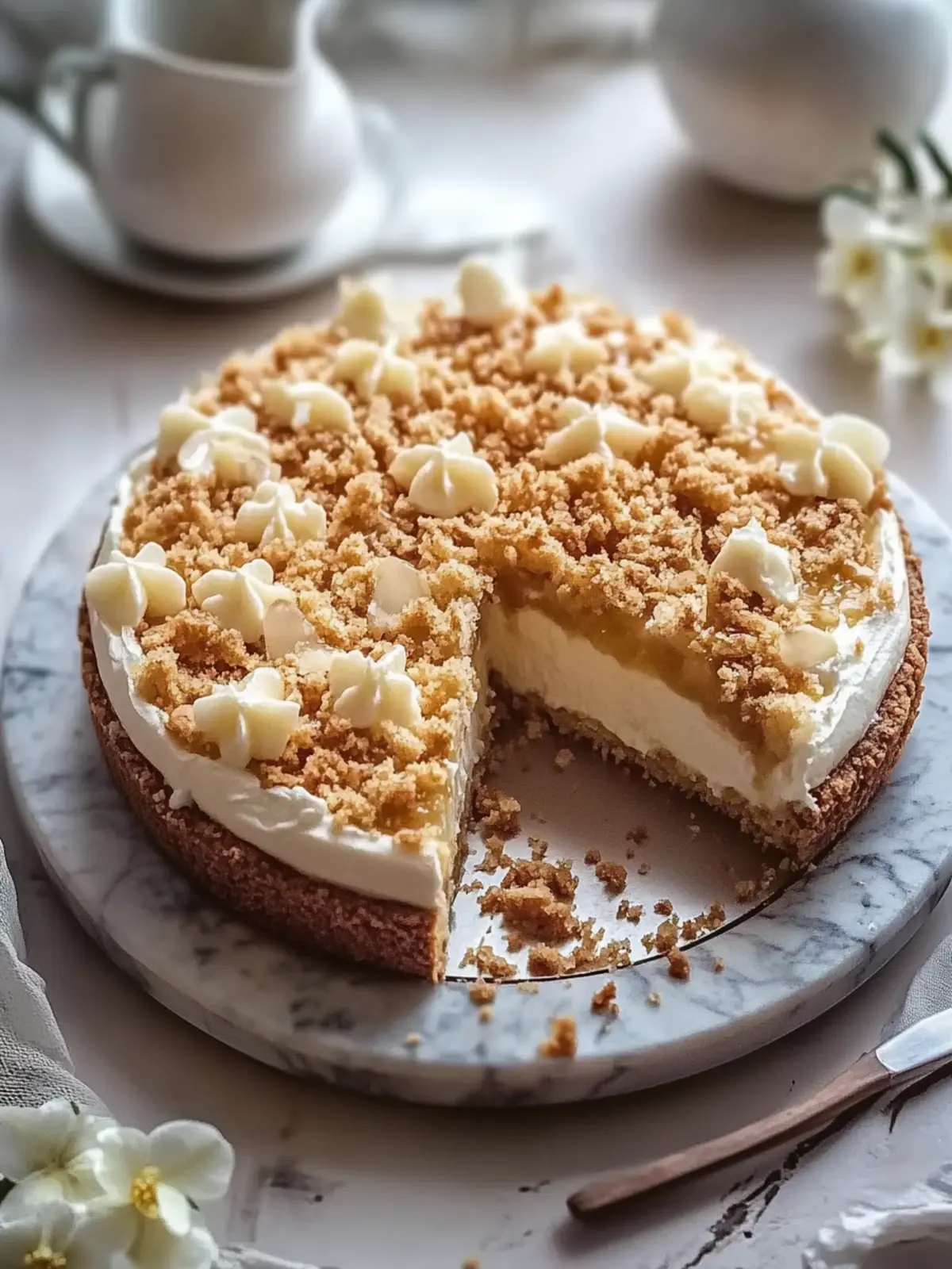 Apfelstreusel-Käsekuchen