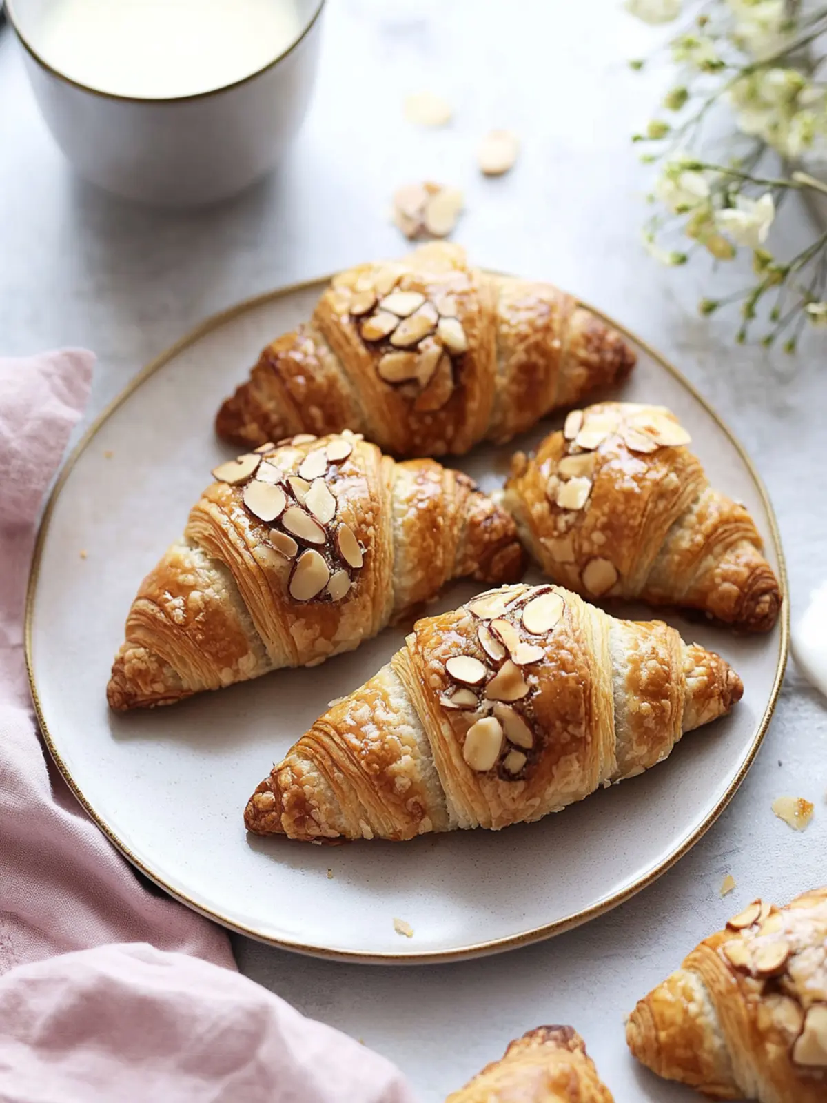 Earl Grey Mandelcroissants