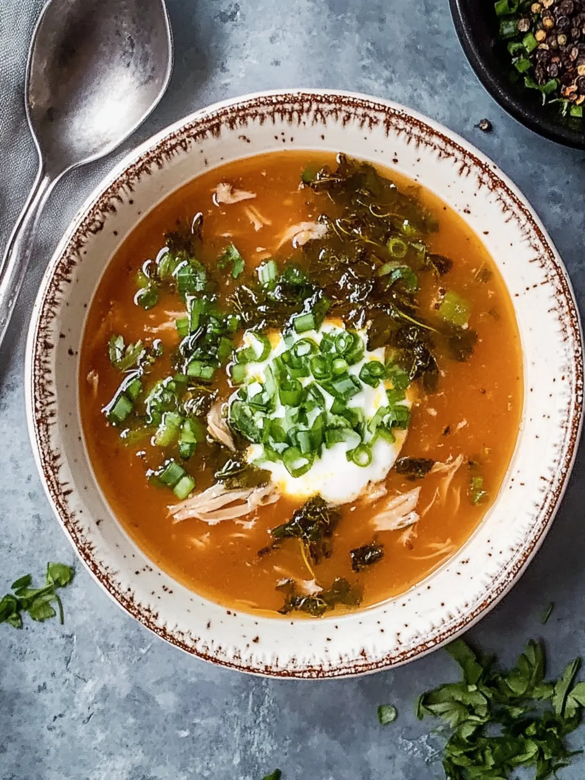 Instant Pot Scharfe und Saure Hühnersuppe
