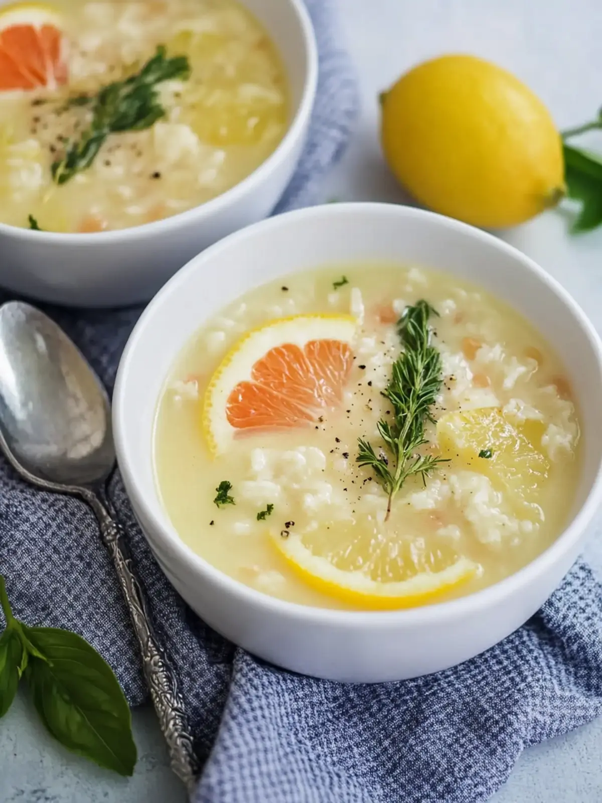 Griechische Zitronen-Hühnchen-Suppe