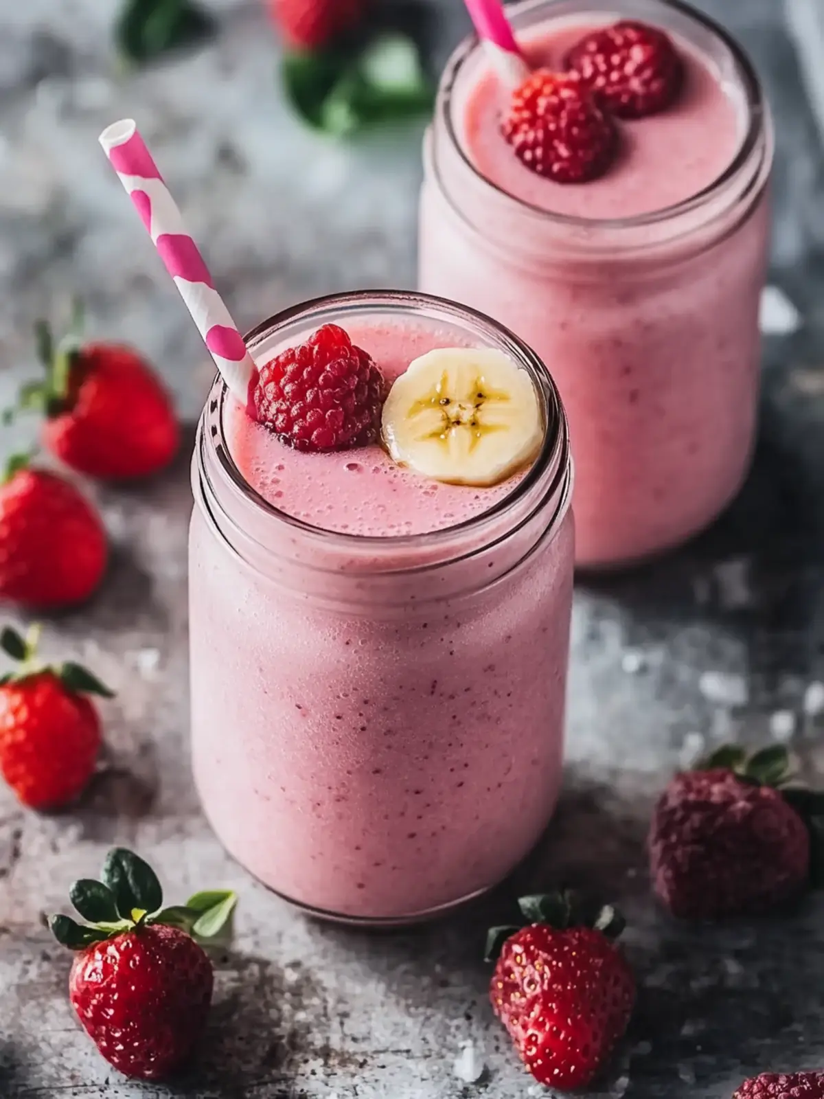 Banane & Erdbeer Smoothie