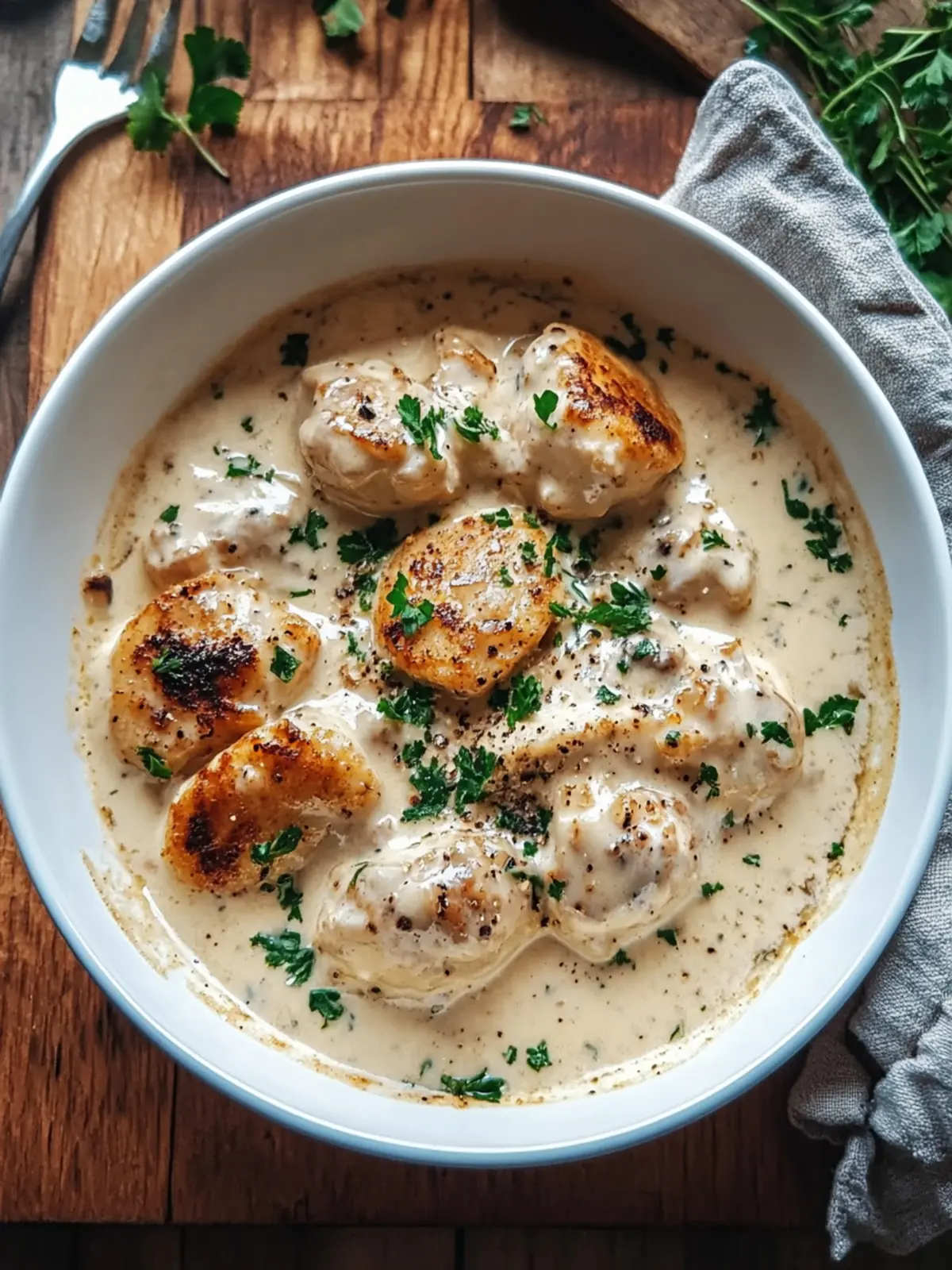 Hähnchen in Frischkäsesoße