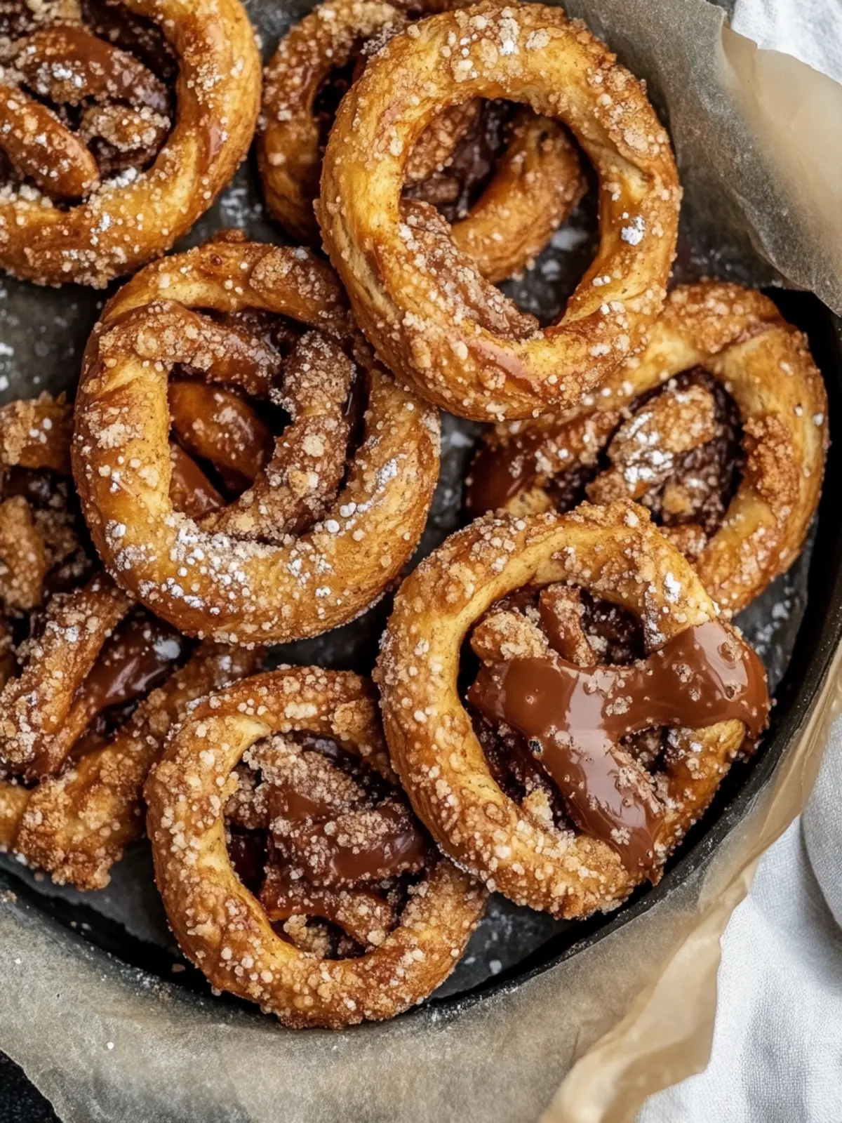 Schokoladen-Karamell-Erdnussbutter-Brezel-Kekse