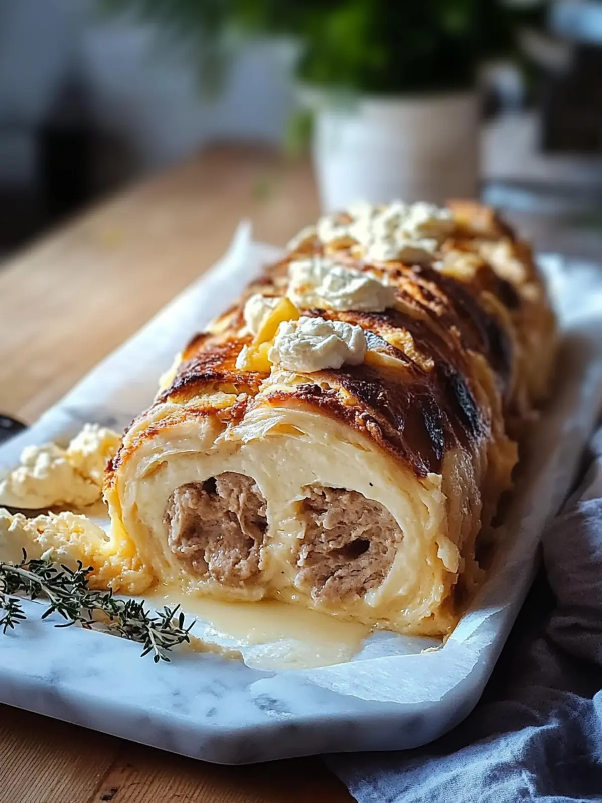 Roulade-Topf aus dem Ofen