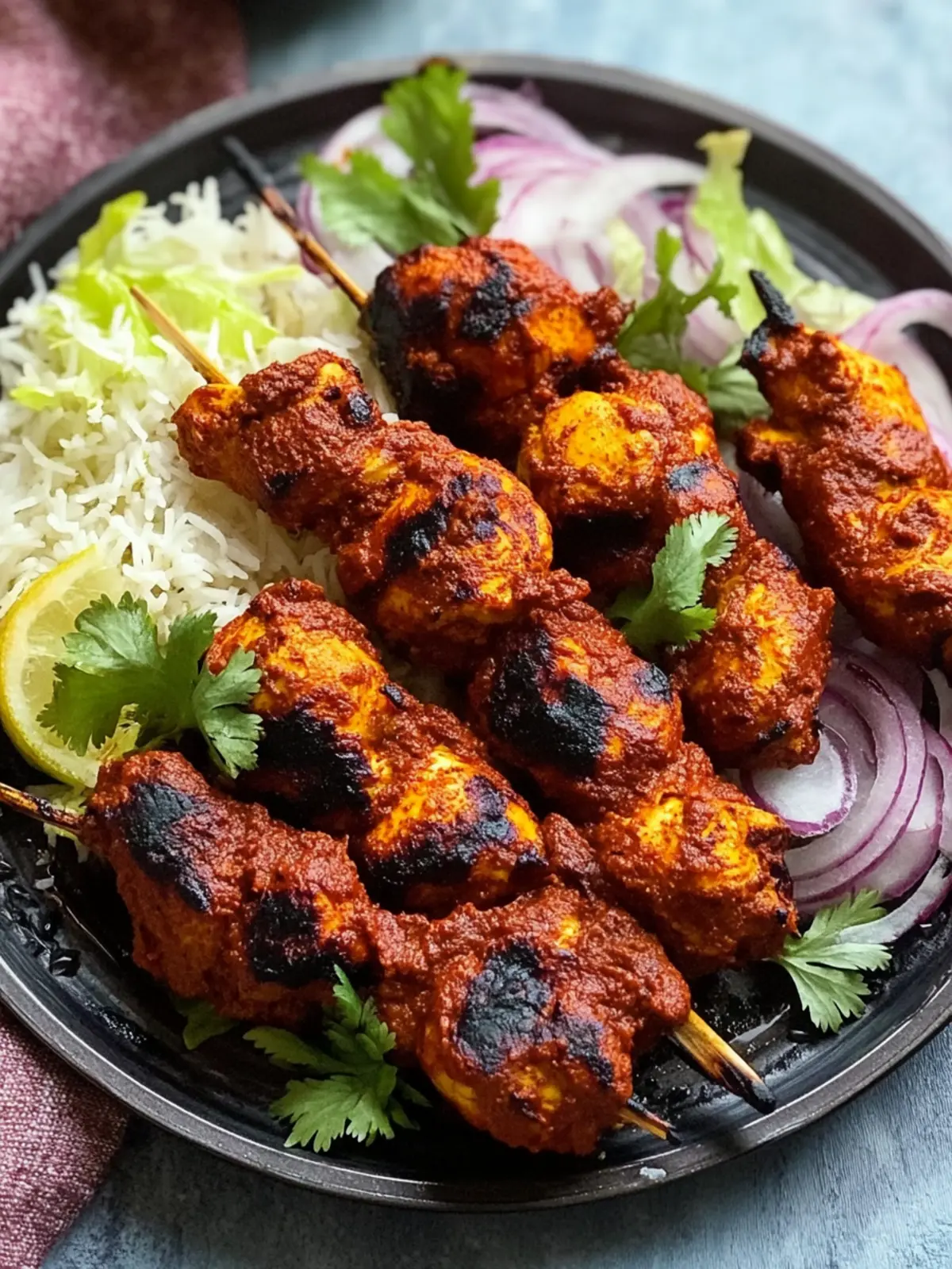 Tandoori-Hähnchenschenkel