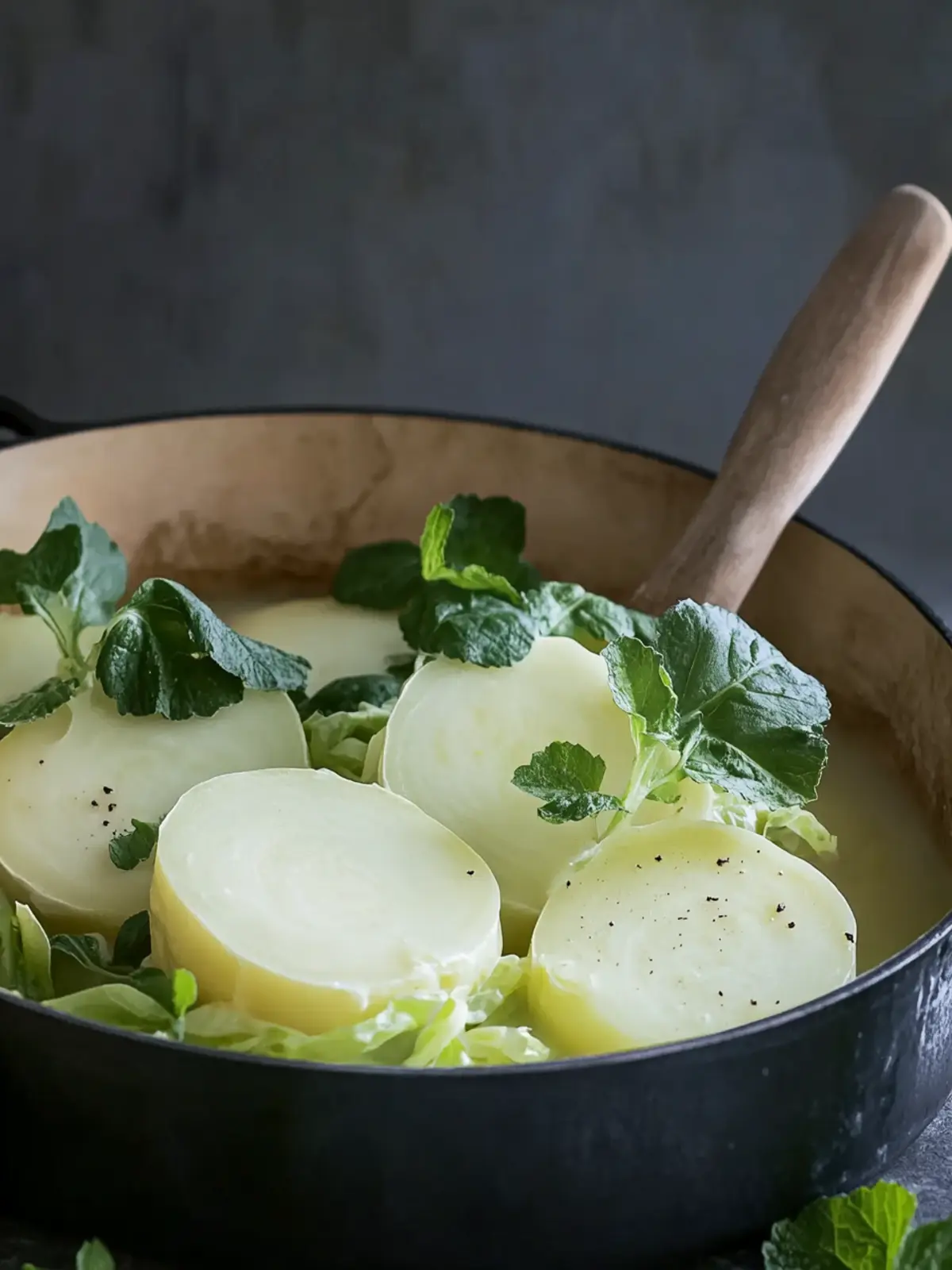 Großmutters Kohlrabi-Gemüse