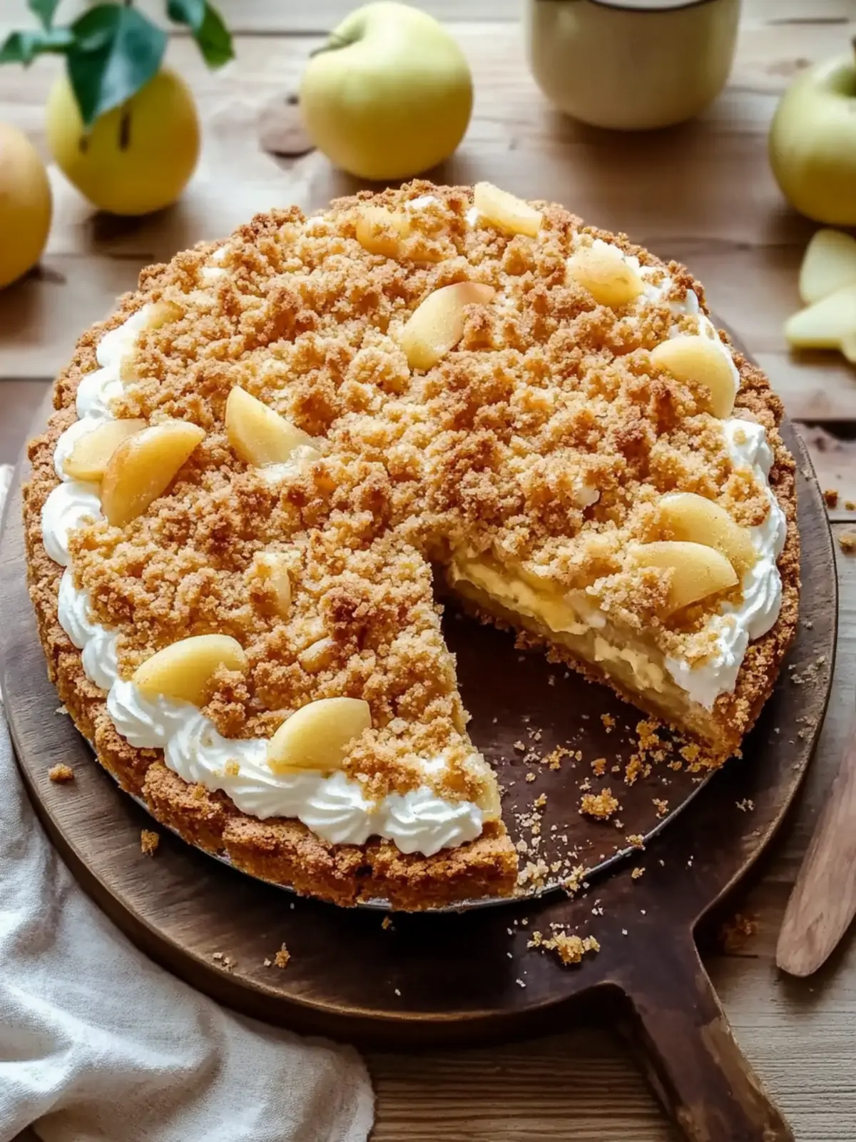 Apfel-Crumble-Käsekuchen