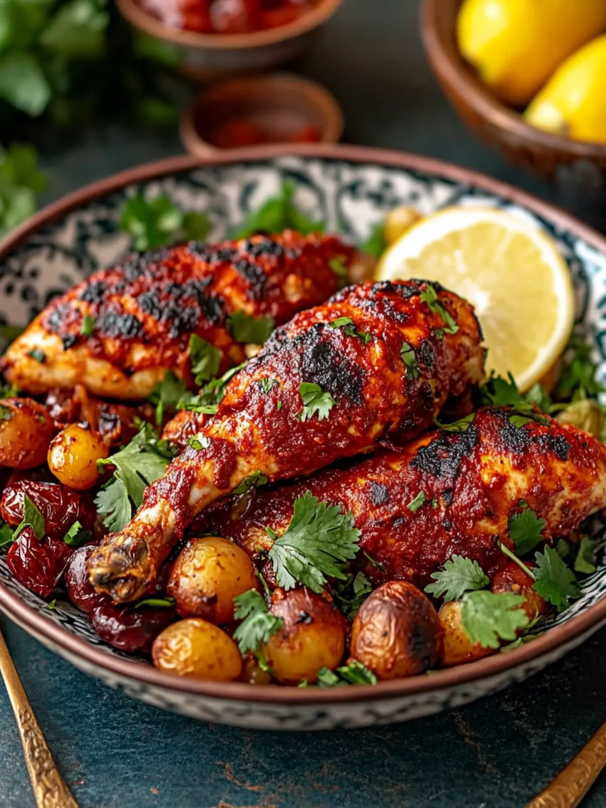 Unwiderstehliches marokkanisches Harissa-Hühnchen