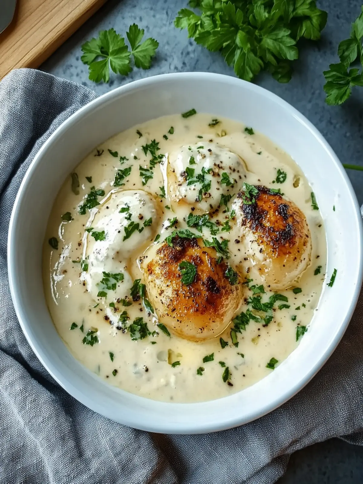 Hähnchen in Frischkäsesoße