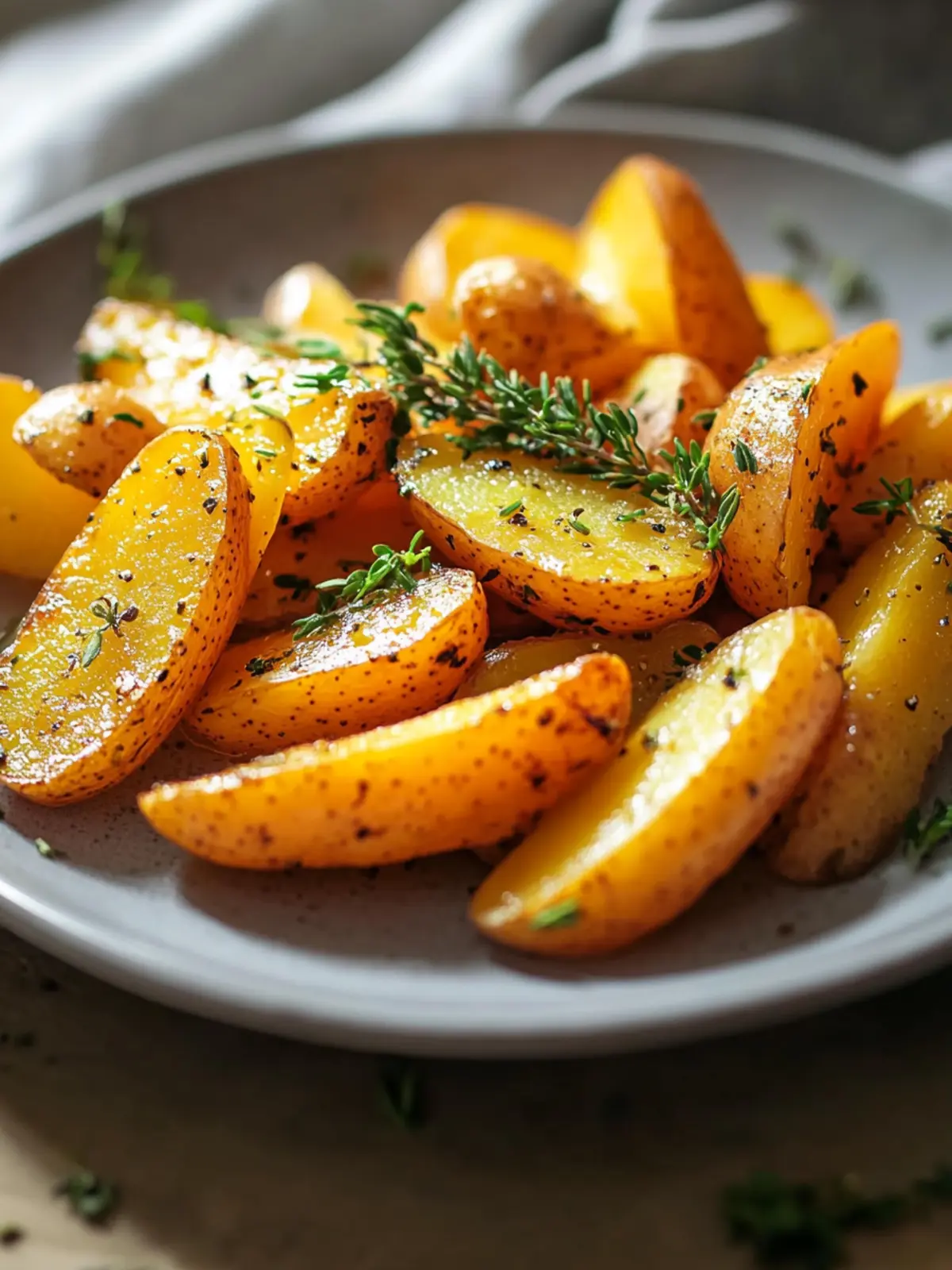 Ofen Süßkartoffel Pommes mit Kräutern
